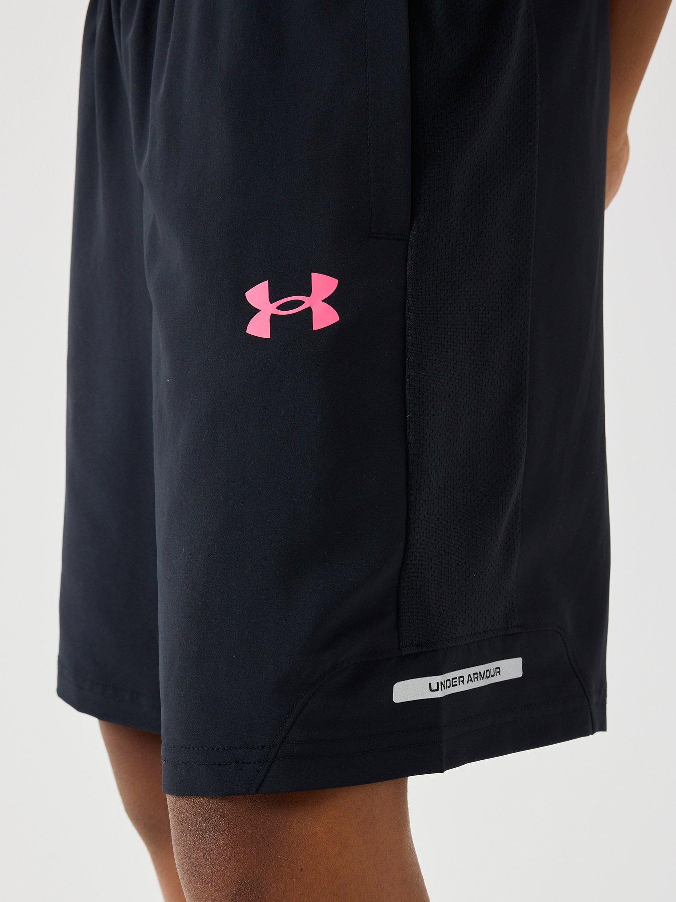  image of under-armour-junior-boys-training-tech-utility-woven-shorts-black