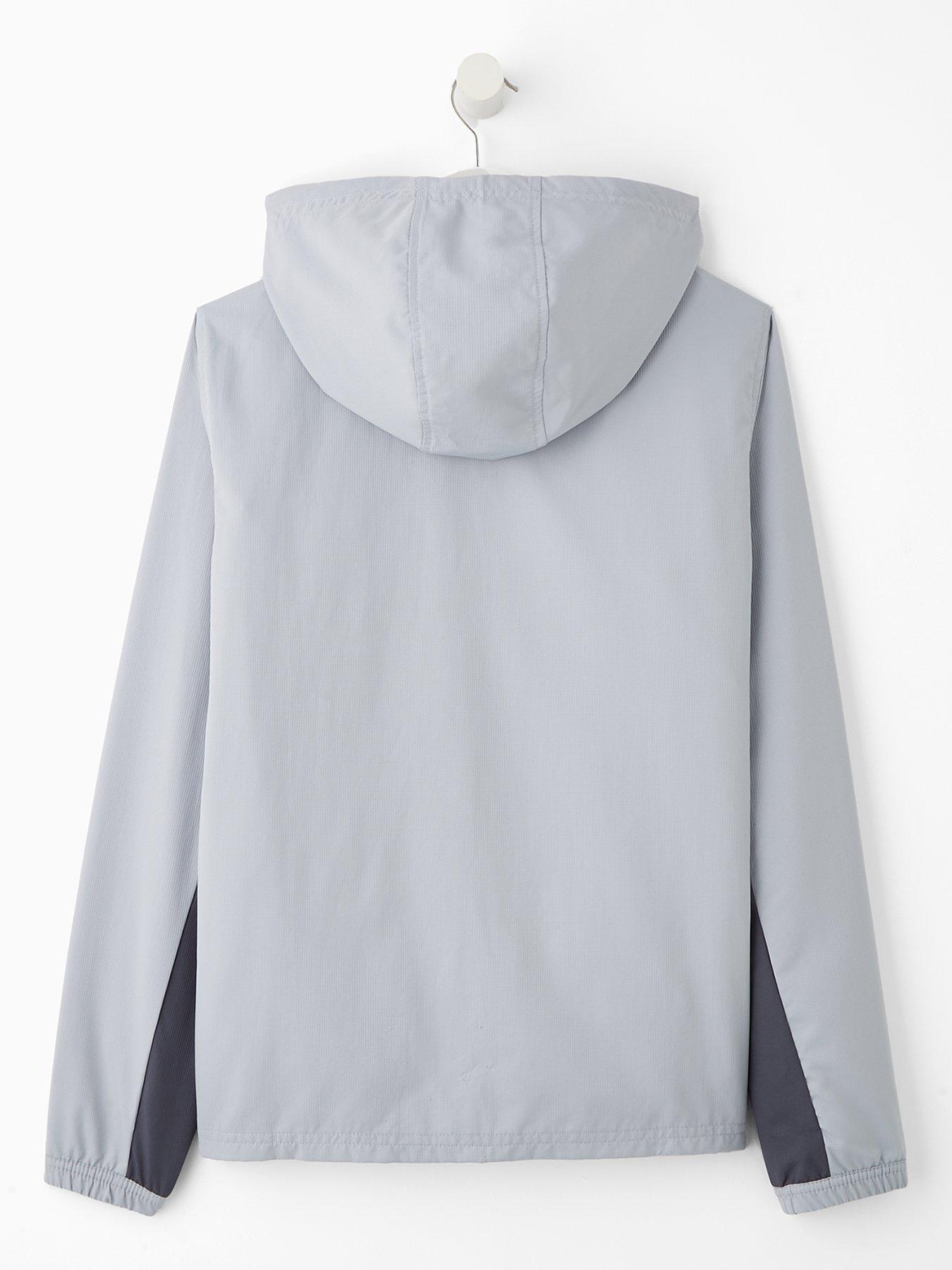  image of under-armour-junior-boys-training-rival-woven-jacket-grey