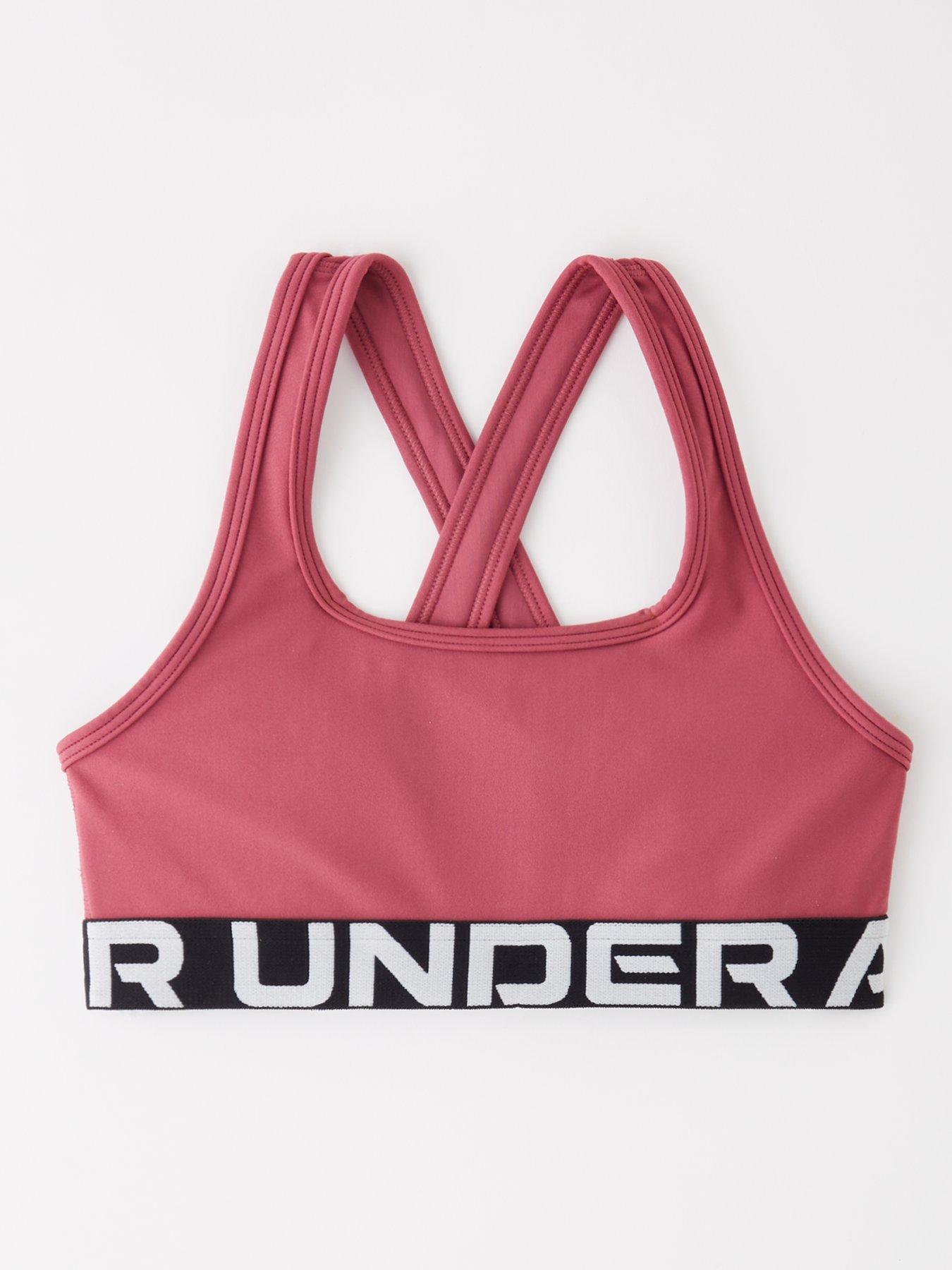Image 1 of 4 of UNDER ARMOUR Junior Girls Training Crossback Bra - Burgundy