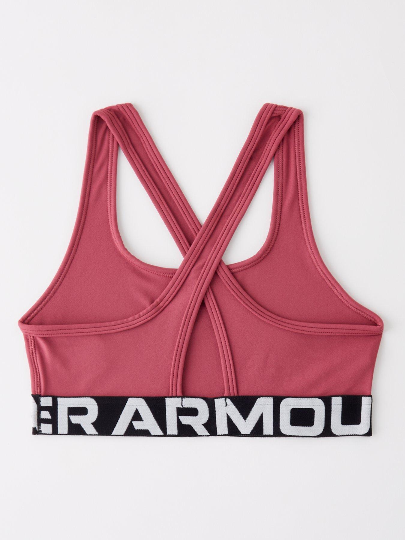 Image 2 of 4 of UNDER ARMOUR Junior Girls Training Crossback Bra - Burgundy