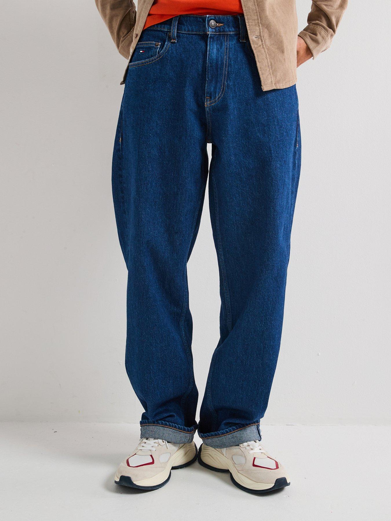undefined Jaimie Relaxed Straight Fit Jeans - Dark Blue