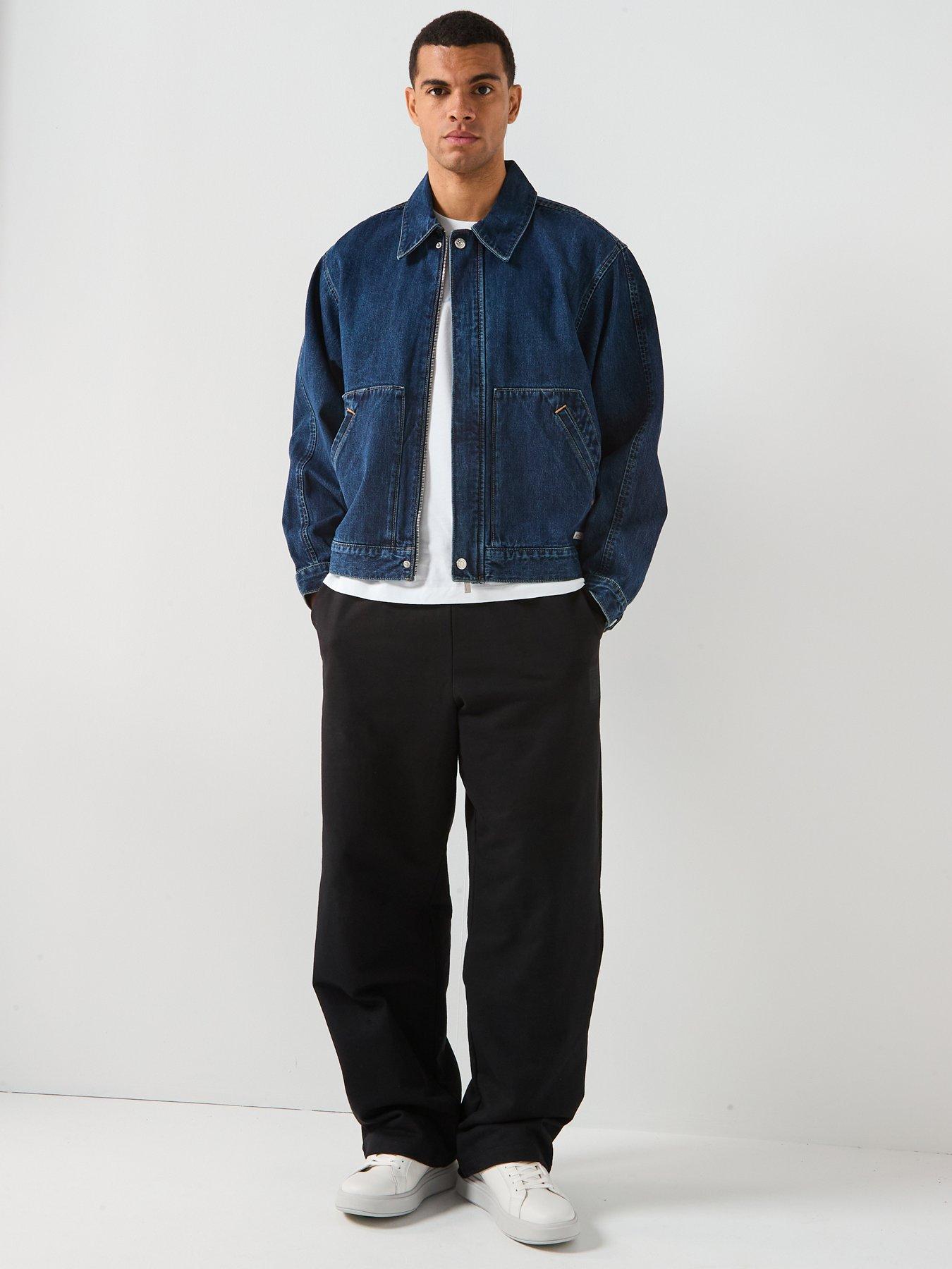  image of calvin-klein-jeans-workwear-denim-jacket-blue