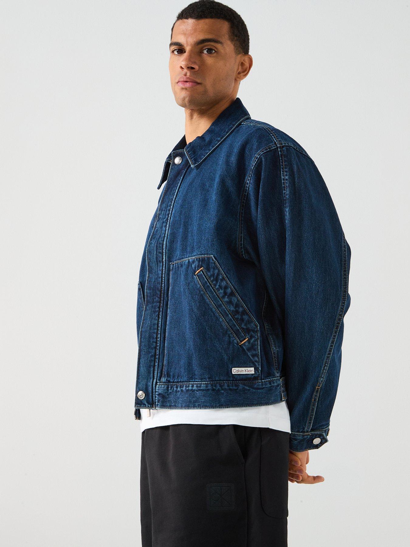  image of calvin-klein-jeans-workwear-denim-jacket-blue