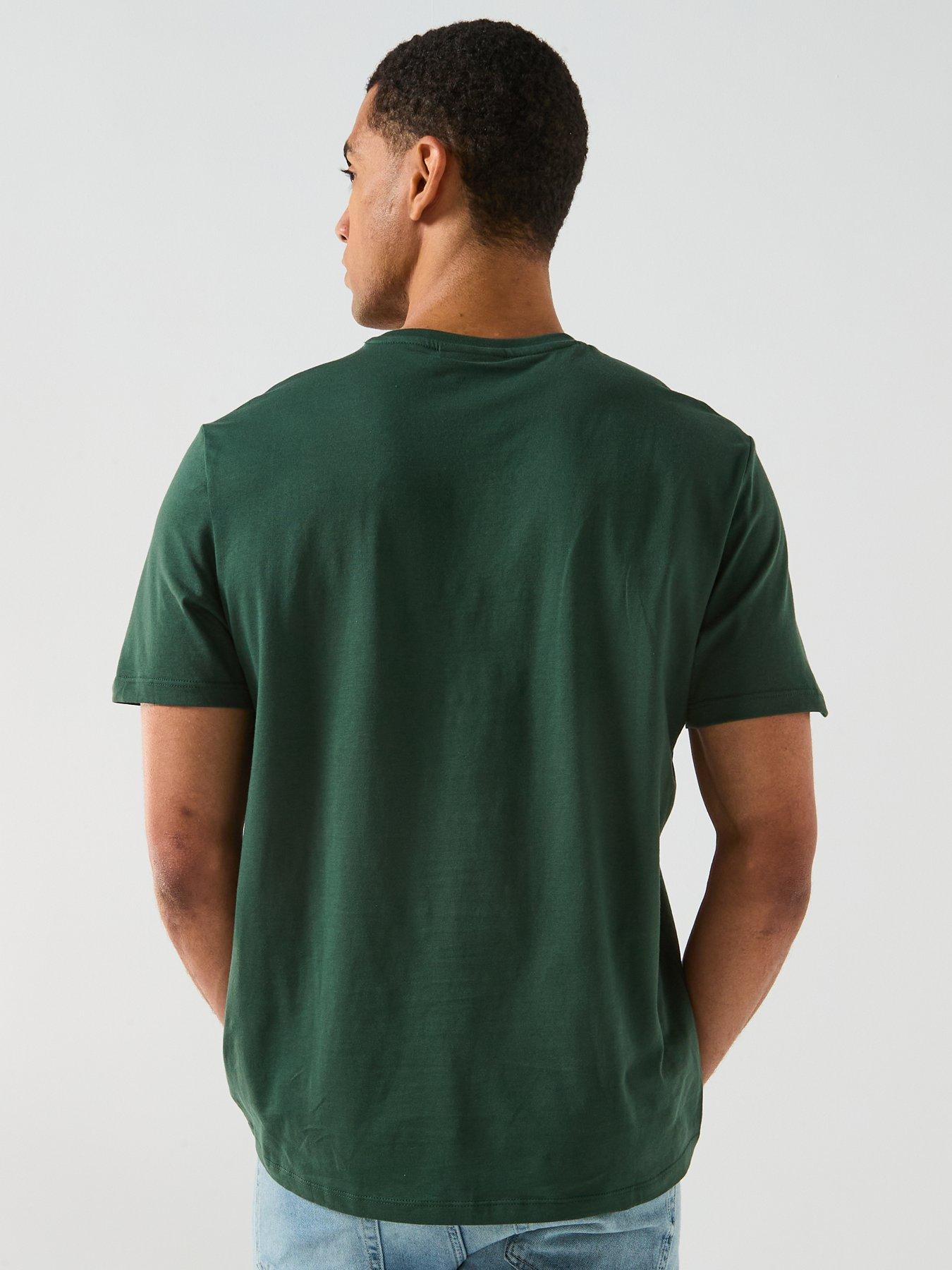 Image 2 of 5 of Calvin Klein Jeans Left Chest Woven Badge T-Shirt - Green