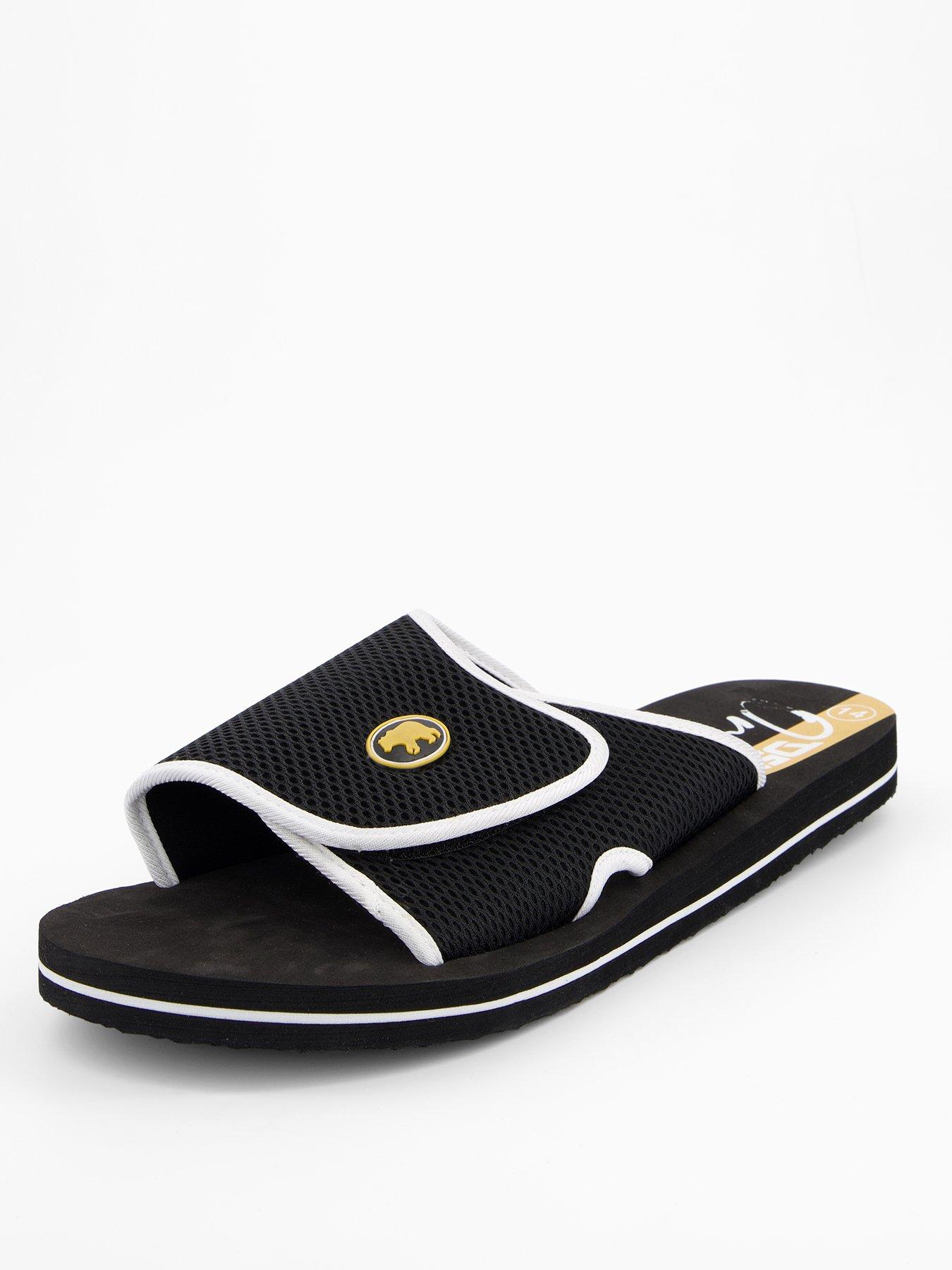 D555 Slider With Velcro Fastening - Black