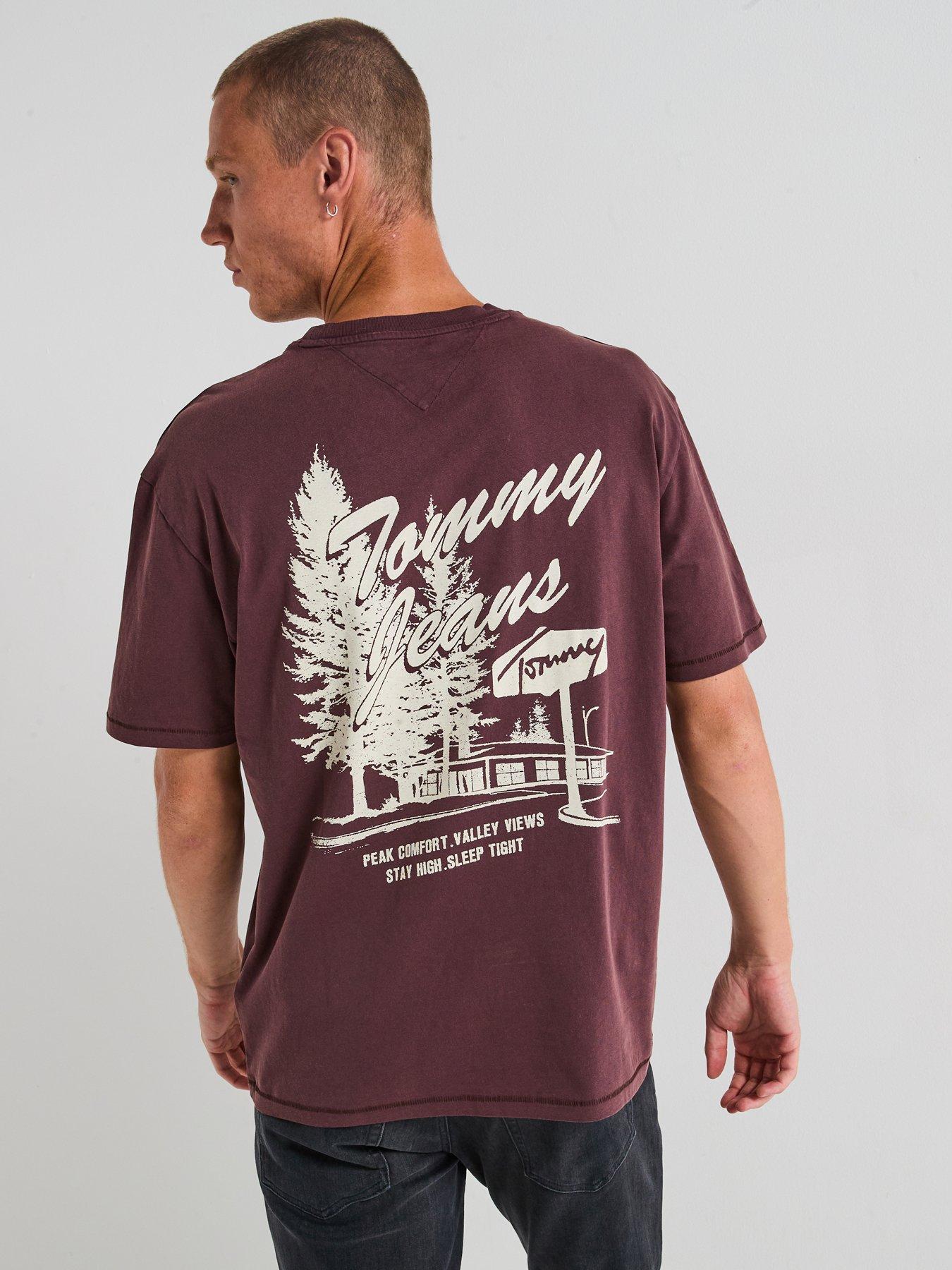 undefined Back Graphic Print T-Shirt - Brown