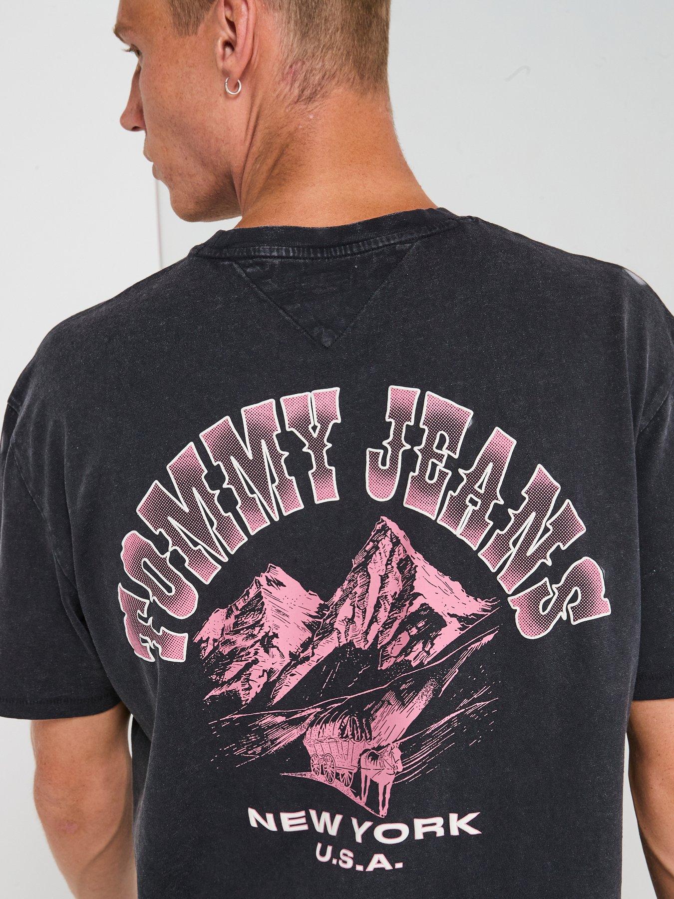 undefined Back Graphic Print T-Shirt - Black
