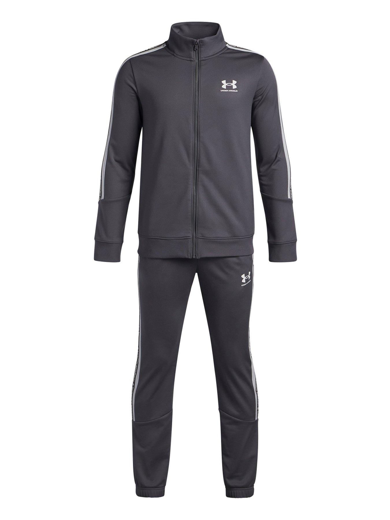 Image 1 of 3 of UNDER ARMOUR Junior Boys Training UA Icon Knit Tracksuit - Grey