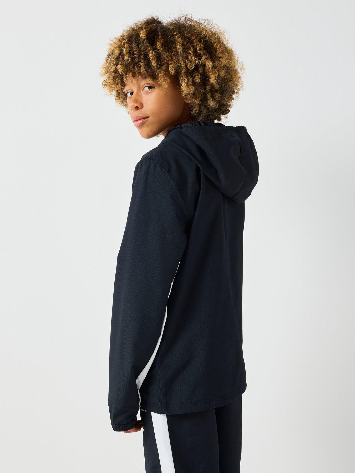  image of under-armour-junior-boys-training-rival-woven-jacket-black