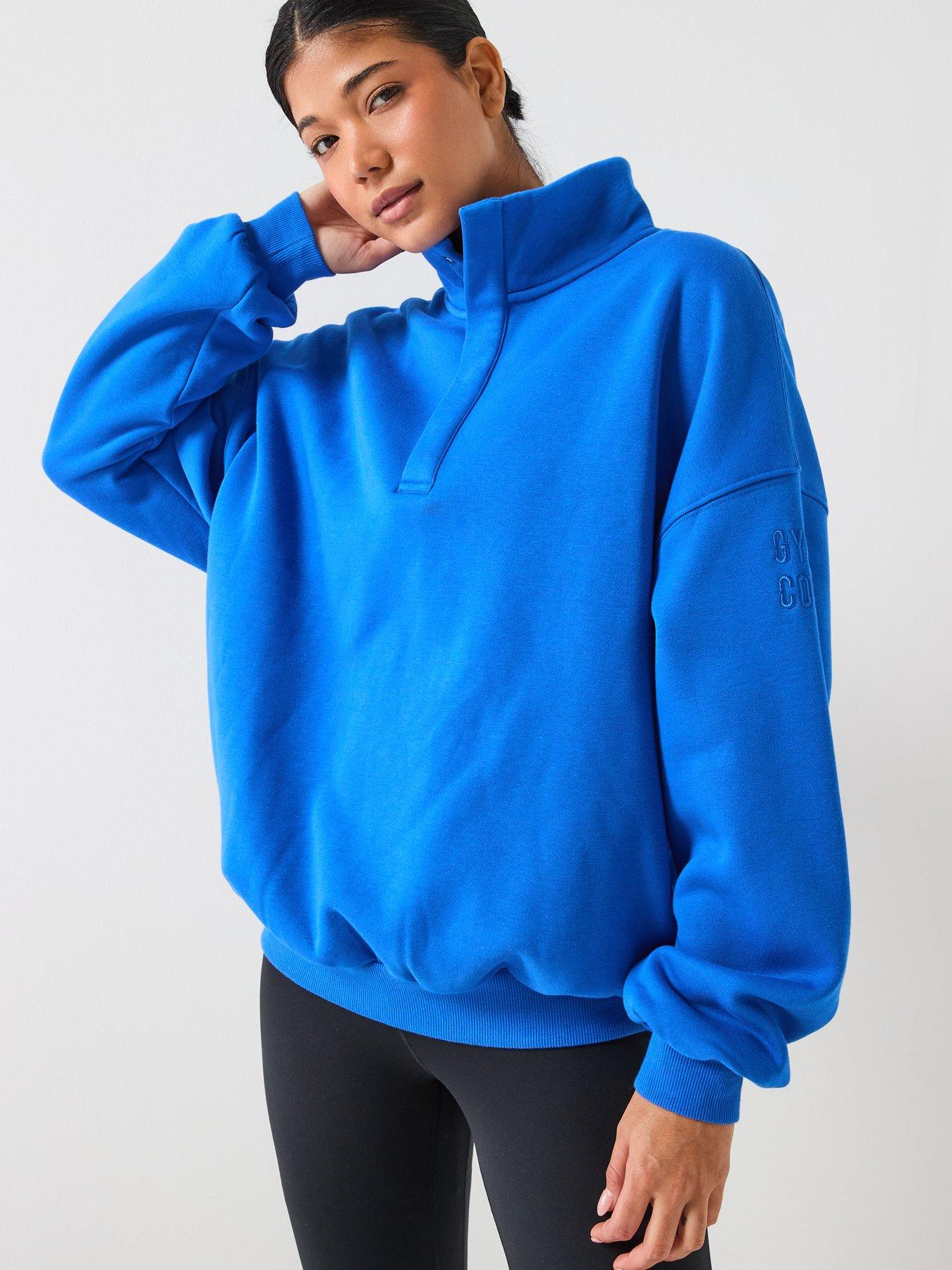 gym-coffee-womens-training-sierra-snap-collar-sweatshirt-blue