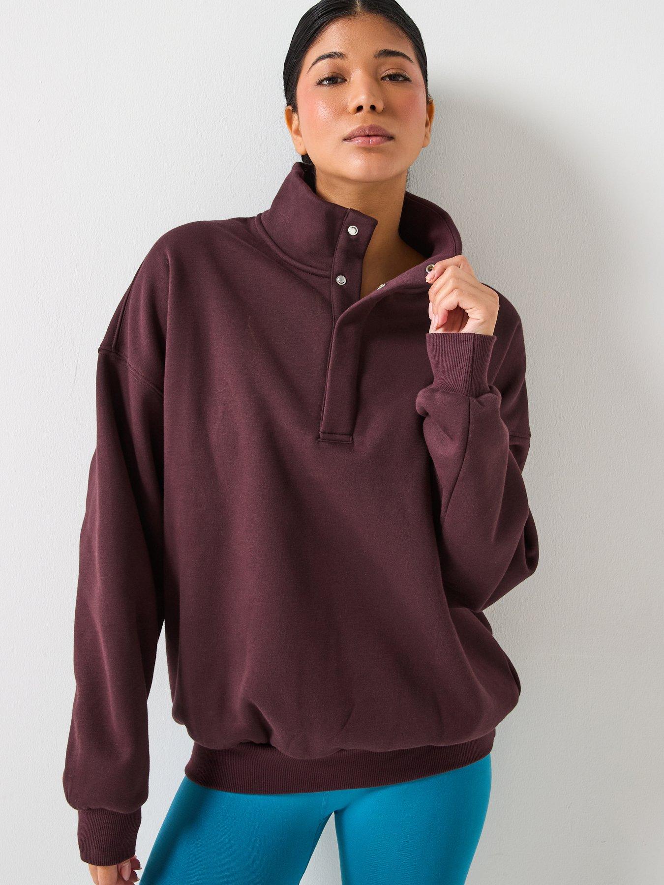 Gym + Coffee Womens Training Sierra Snap Collar - Brown