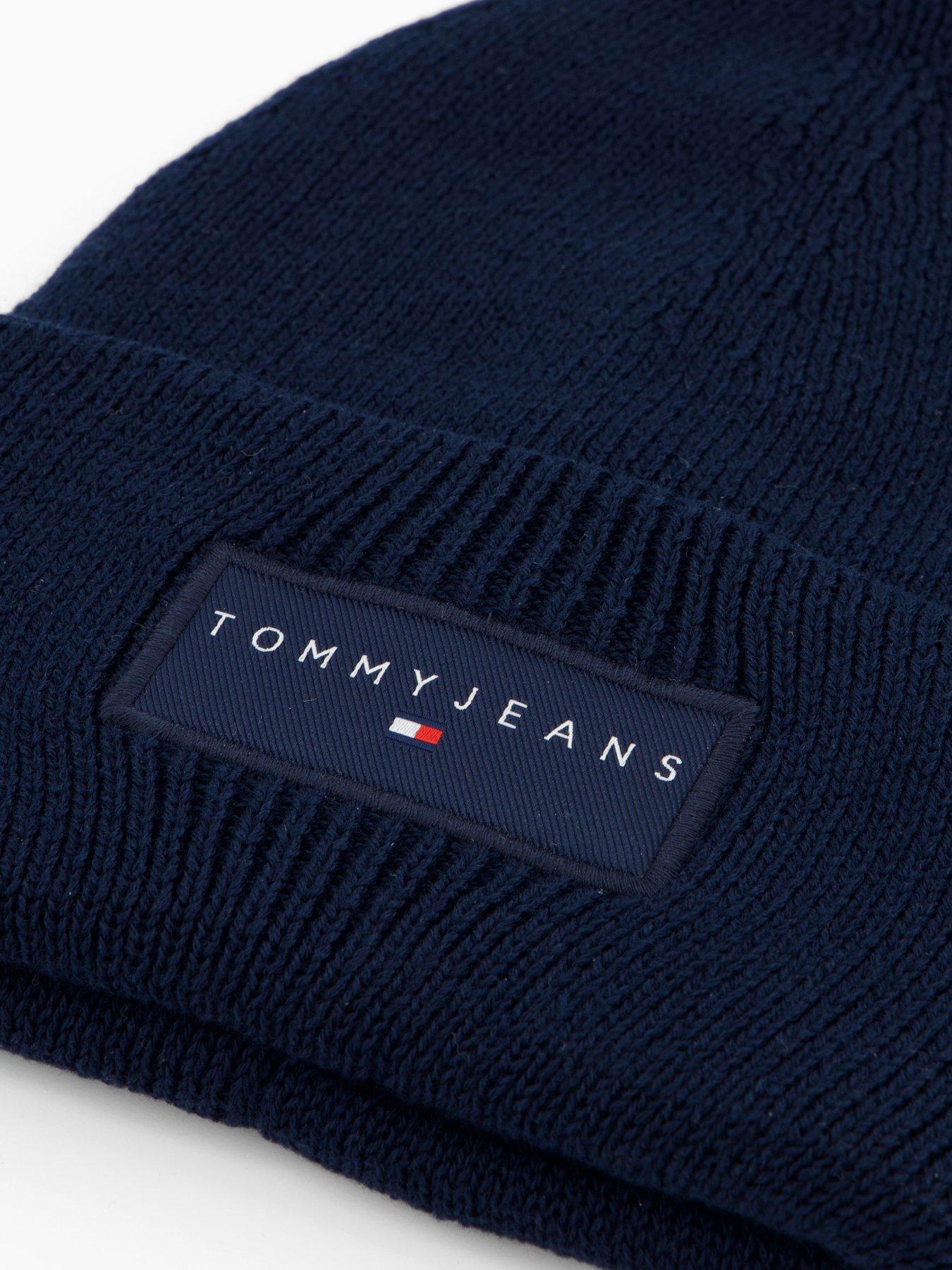 Image 3 of 4 of Tommy Jeans Tjm Linear Beanie Hat - Navy