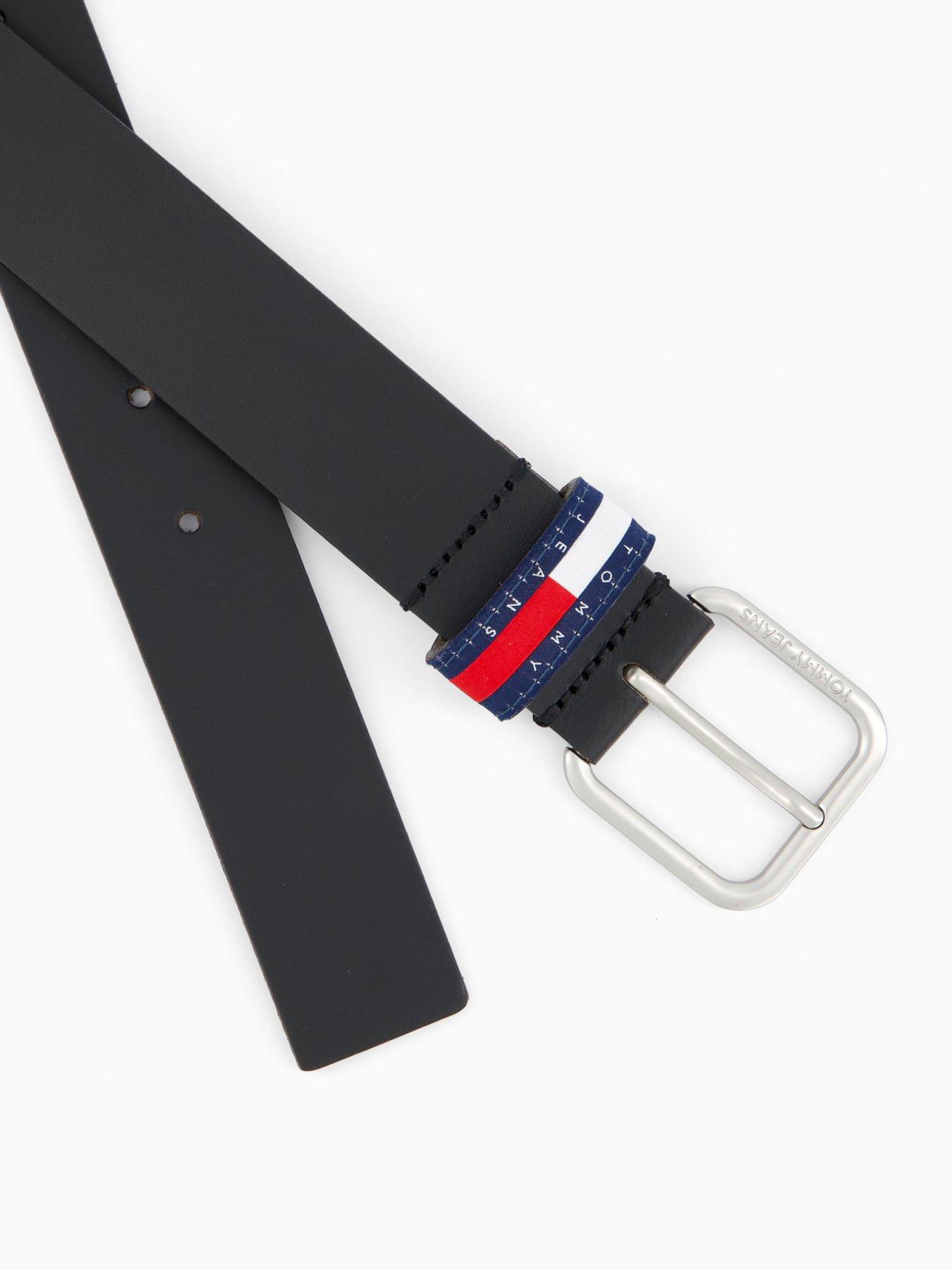 Image 4 of 4 of Tommy Jeans Tjm Ryan 3.5 Leather Belt - Black