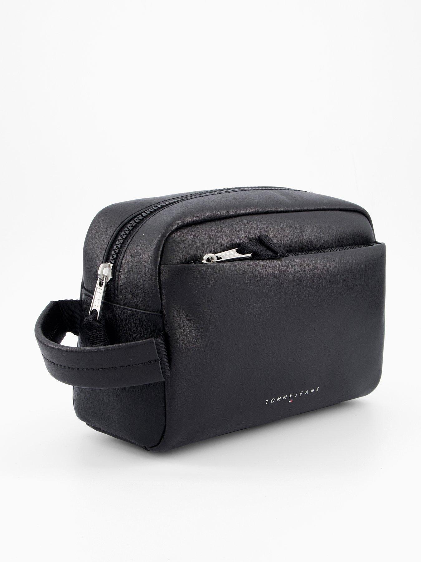 Image 2 of 4 of Tommy Jeans Tjm Linear Leather Washbag - Black