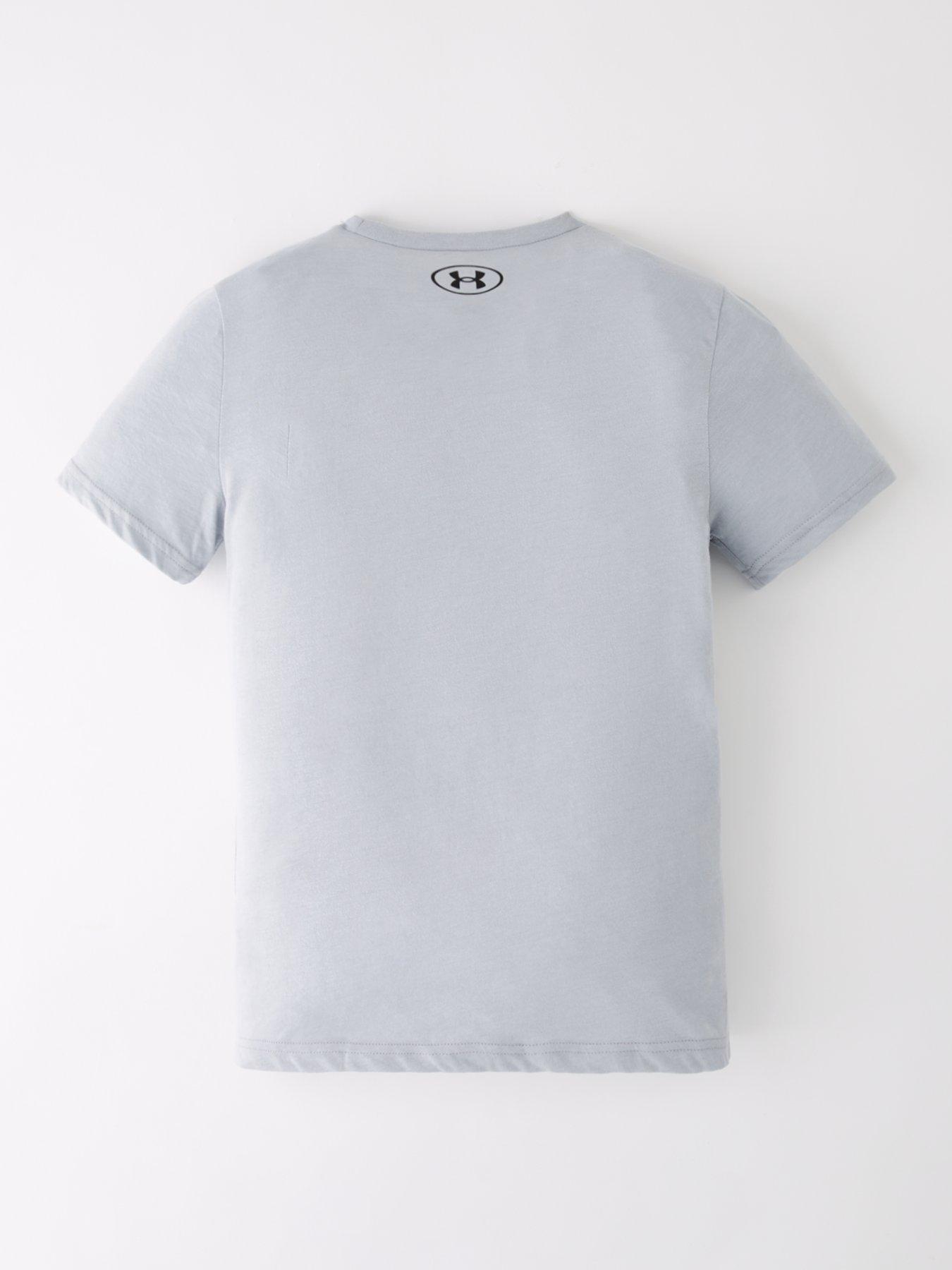 Image 2 of 4 of UNDER ARMOUR Junior Boys Training Gl Foundation T-Shirt - Grey