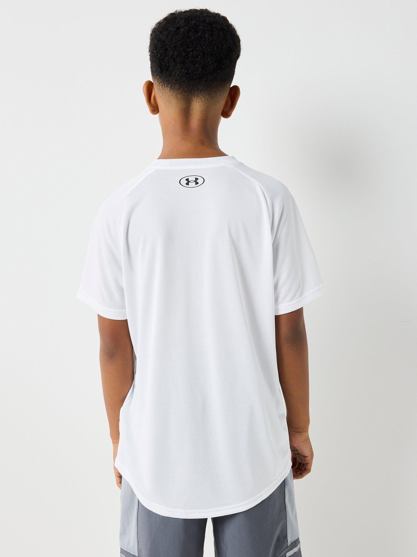 Image 2 of 6 of UNDER ARMOUR Junior Boys Training Tech 20 T-Shirt - White