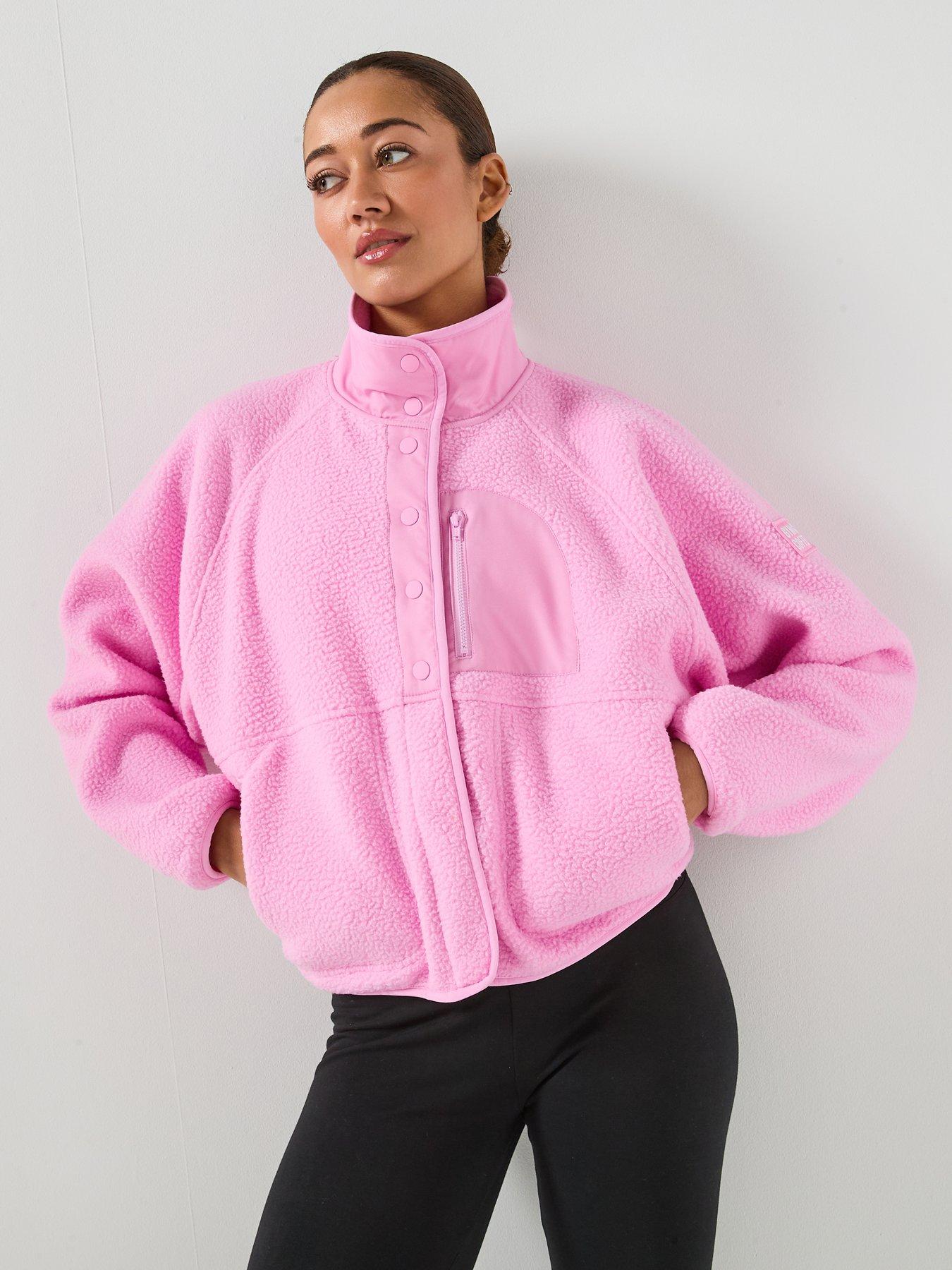Image 1 of 5 of Gym + Coffee Womens Training Horizon Layer Up Jacket - Pink