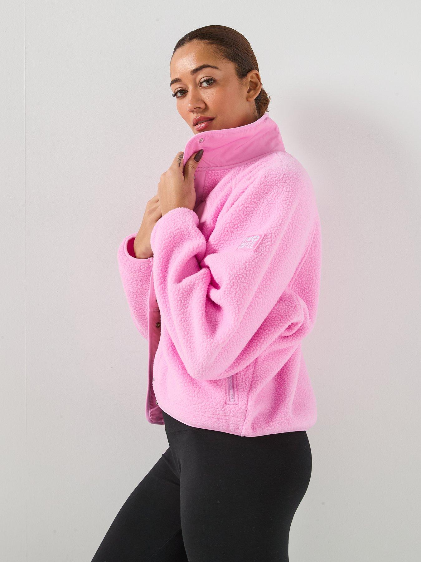 Image 2 of 5 of Gym + Coffee Womens Training Horizon Layer Up Jacket - Pink