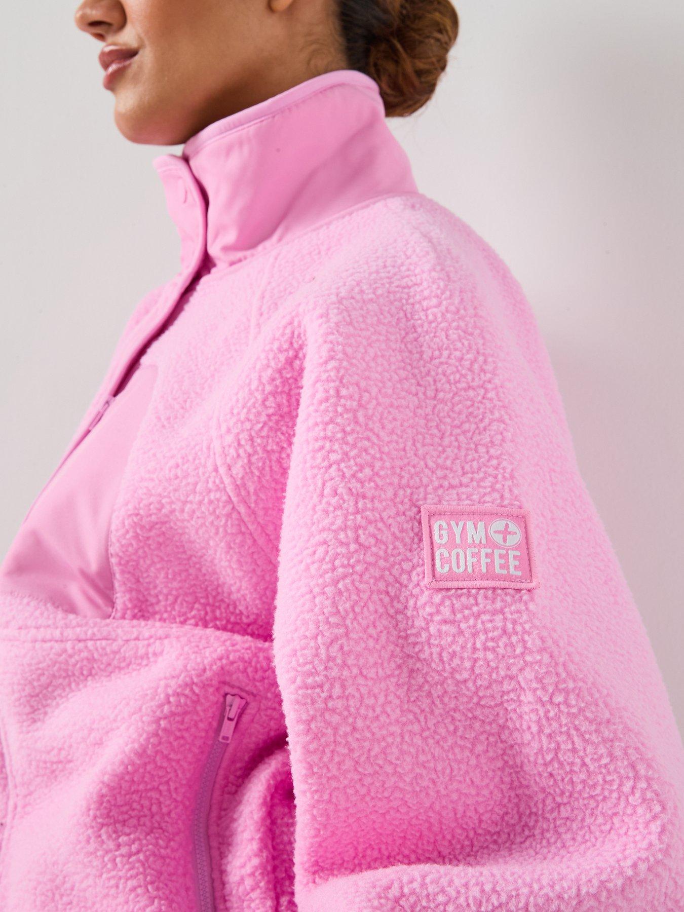 Image 5 of 5 of Gym + Coffee Womens Training Horizon Layer Up Jacket - Pink