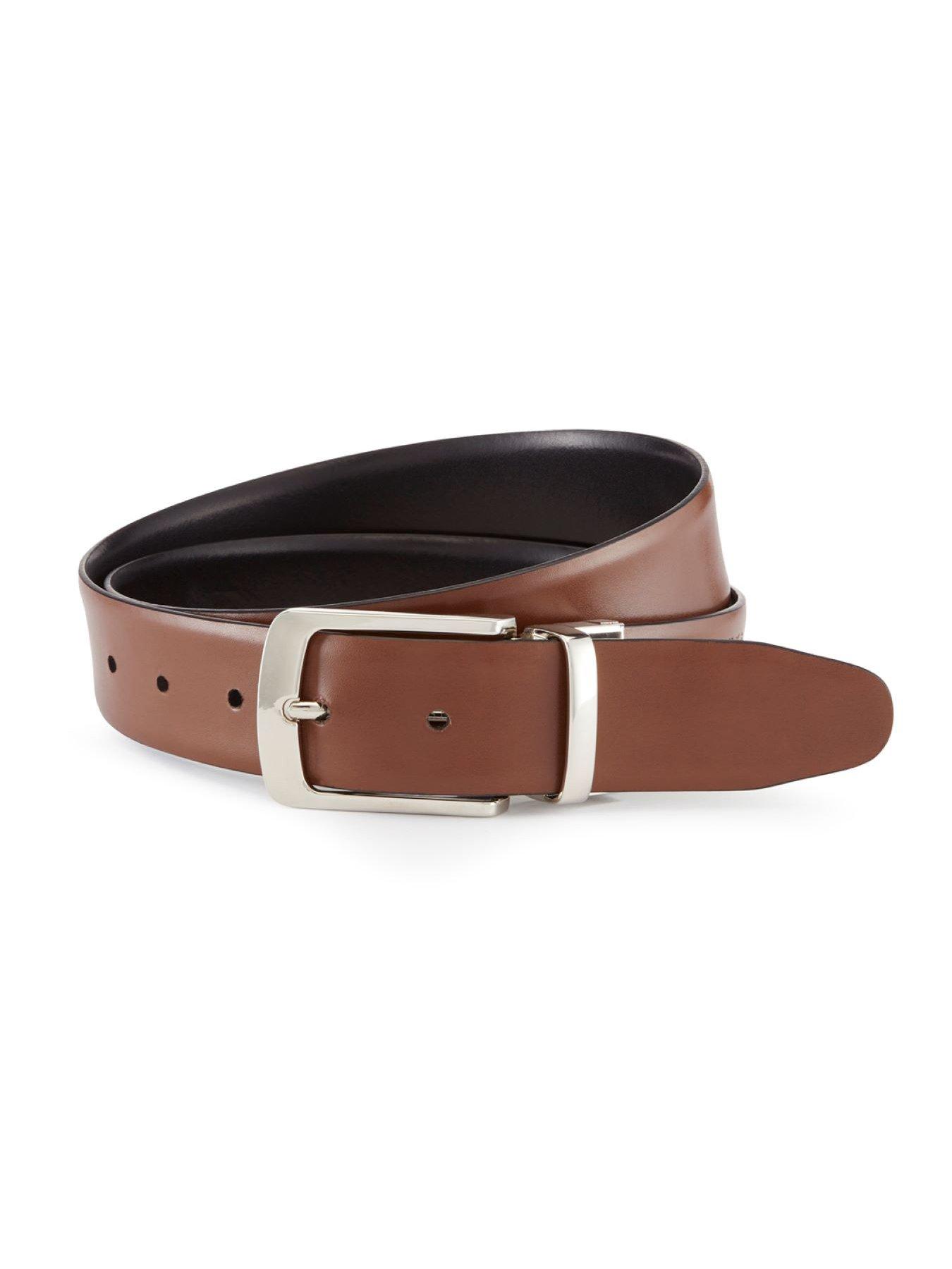 Image 3 of 4 of Skopes Formal Reversible Leather Belt - Black/Brown