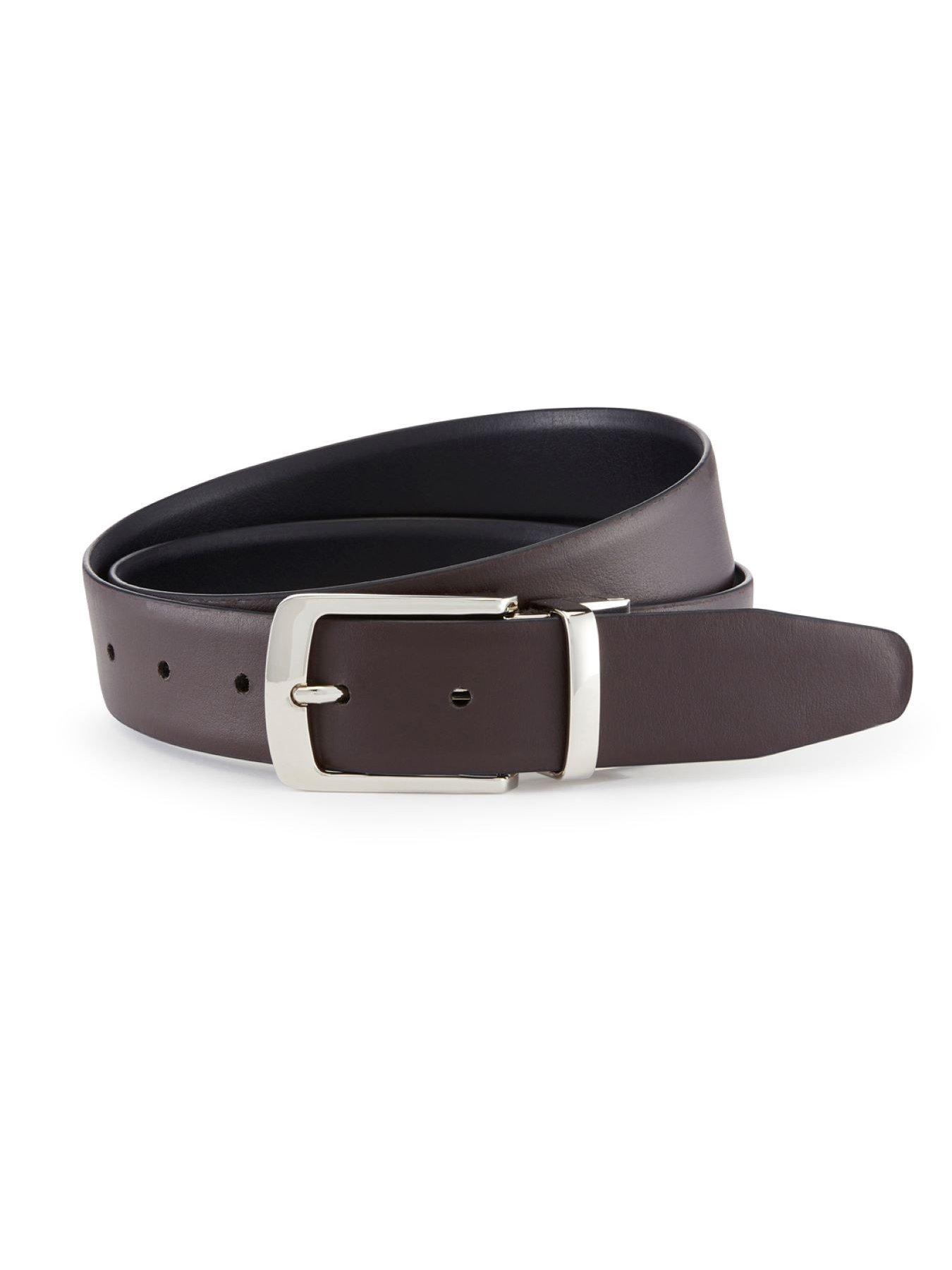 Image 3 of 4 of Skopes Formal Reversible Leather Belt - Black/Brown