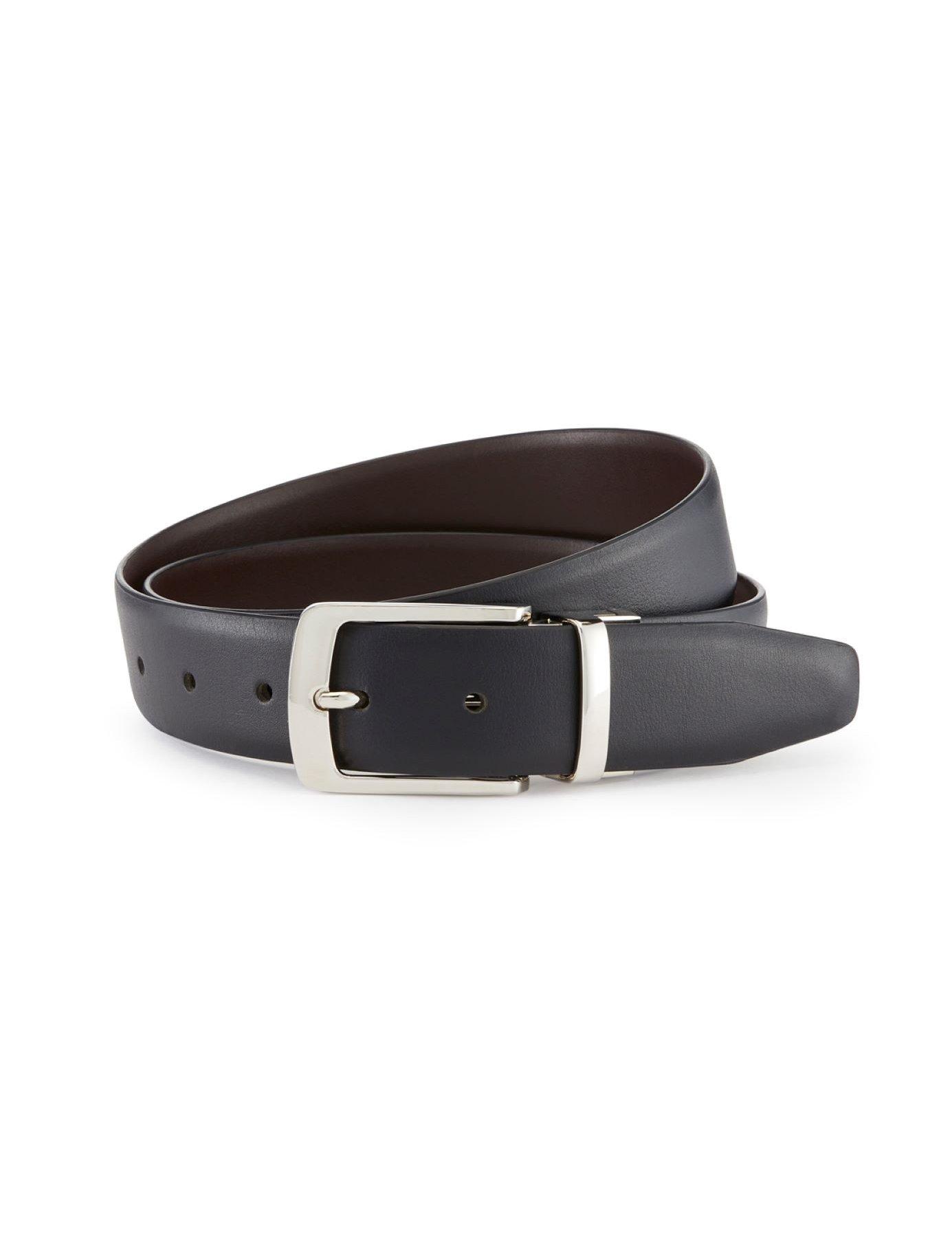 Image 4 of 4 of Skopes Formal Reversible Leather Belt - Black/Brown