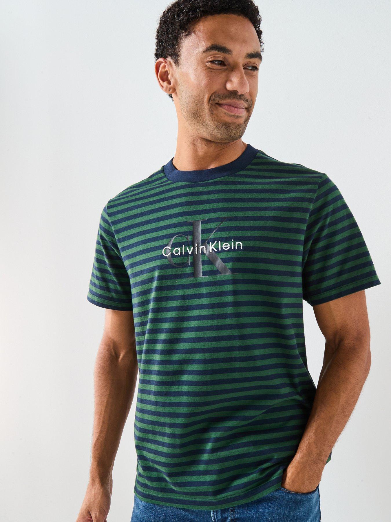 undefined Large Monogram Stripe T-Shirt - Green
