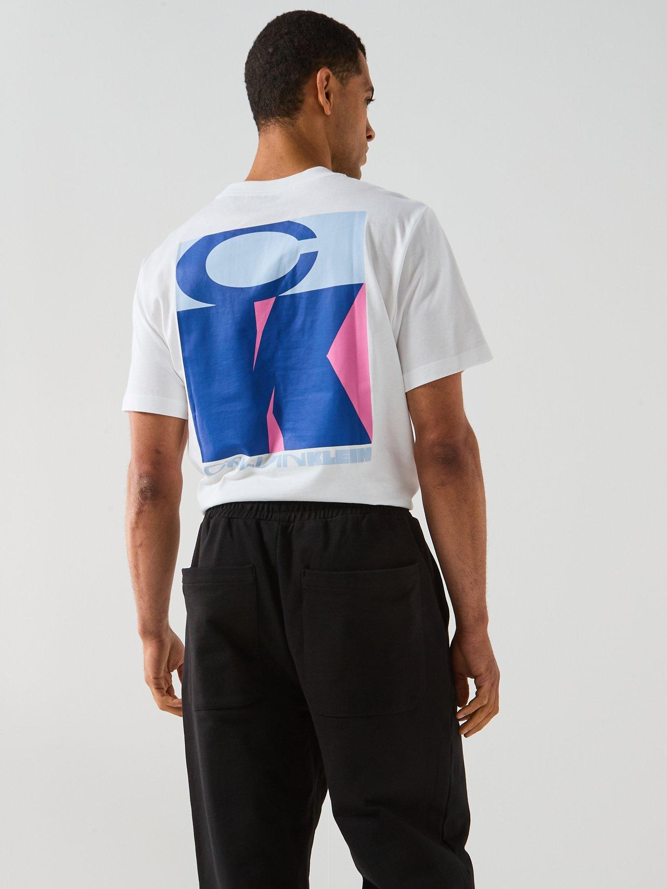 stillFront image of calvin-klein-jeans-stack-graphic-t-shirt-white