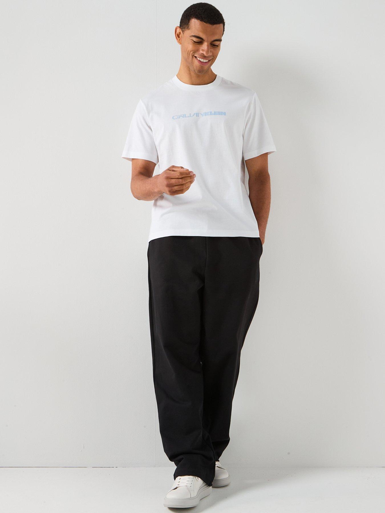  image of calvin-klein-jeans-stack-graphic-t-shirt-white