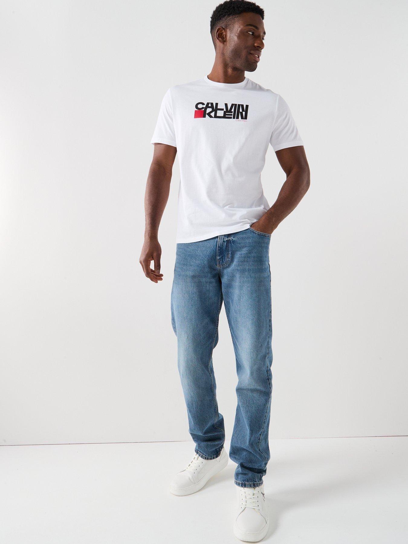 Image 3 of 6 of Calvin Klein Jeans Redbox Graphic T-Shirts - White