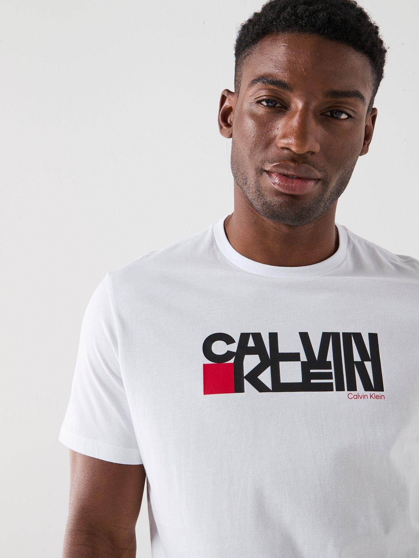 Image 5 of 6 of Calvin Klein Jeans Redbox Graphic T-Shirts - White