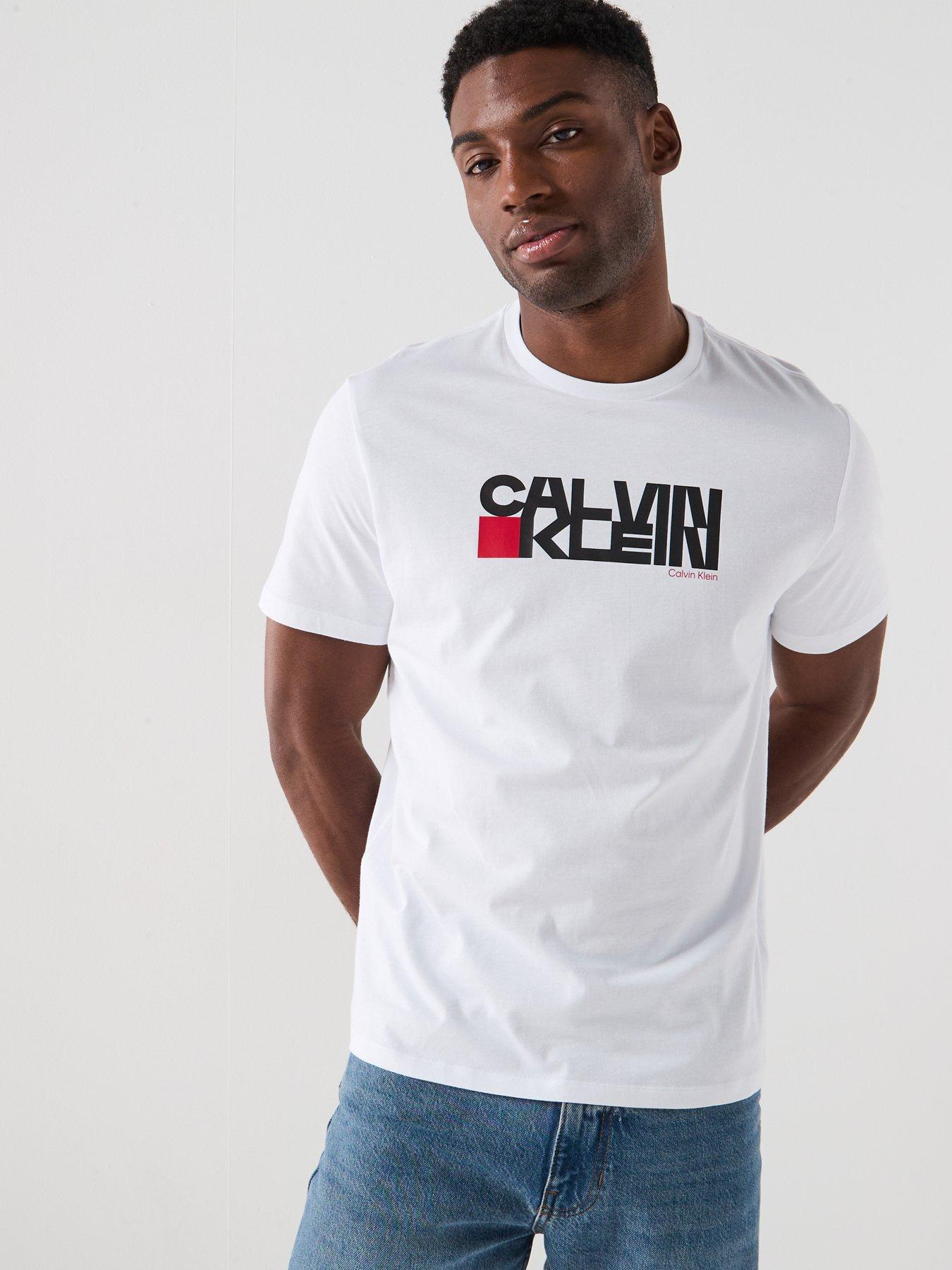 Image 6 of 6 of Calvin Klein Jeans Redbox Graphic T-Shirts - White
