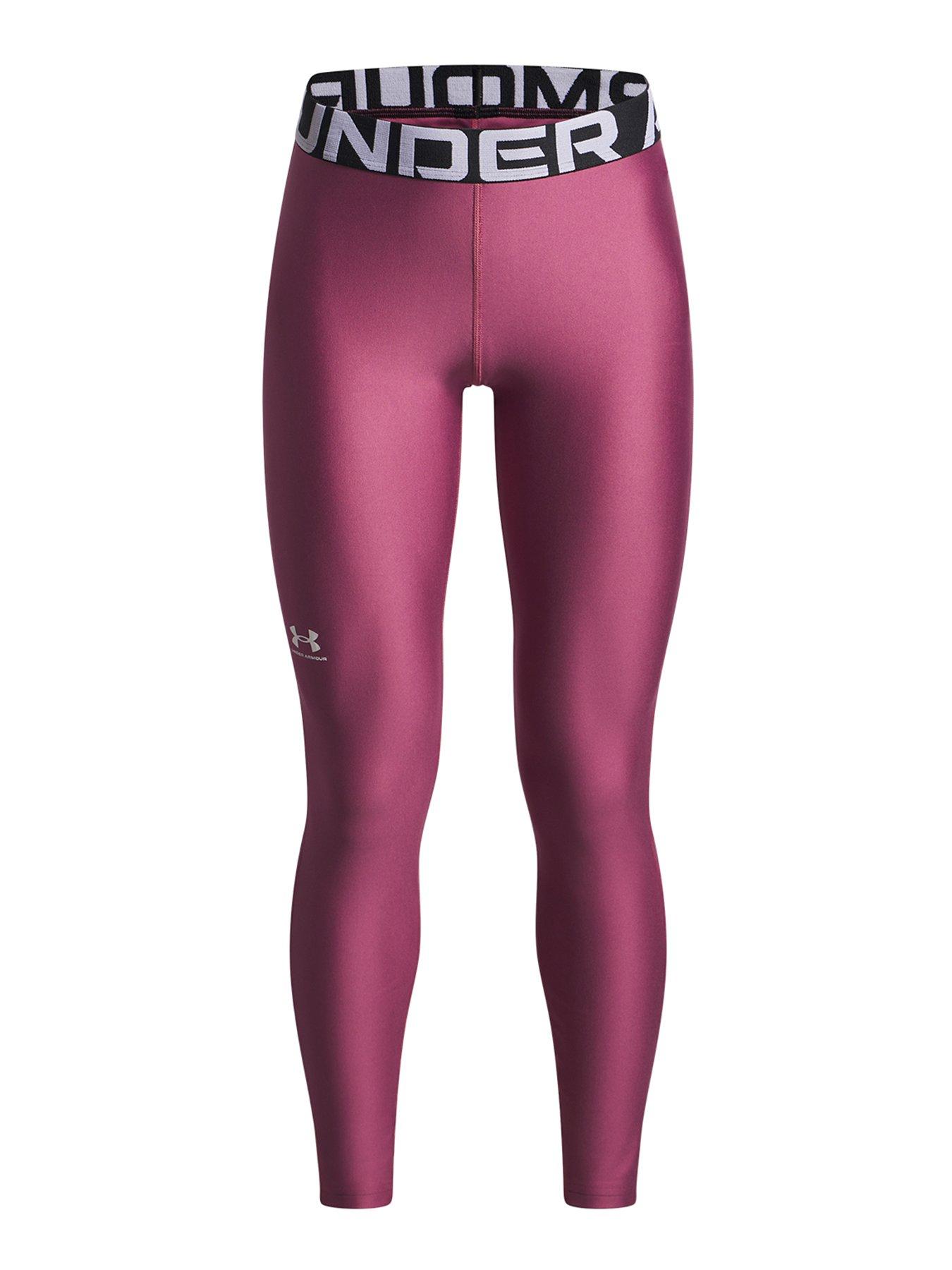 Image 1 of 2 of UNDER ARMOUR Junior Girls Training Heatgear Tights - Burgundy