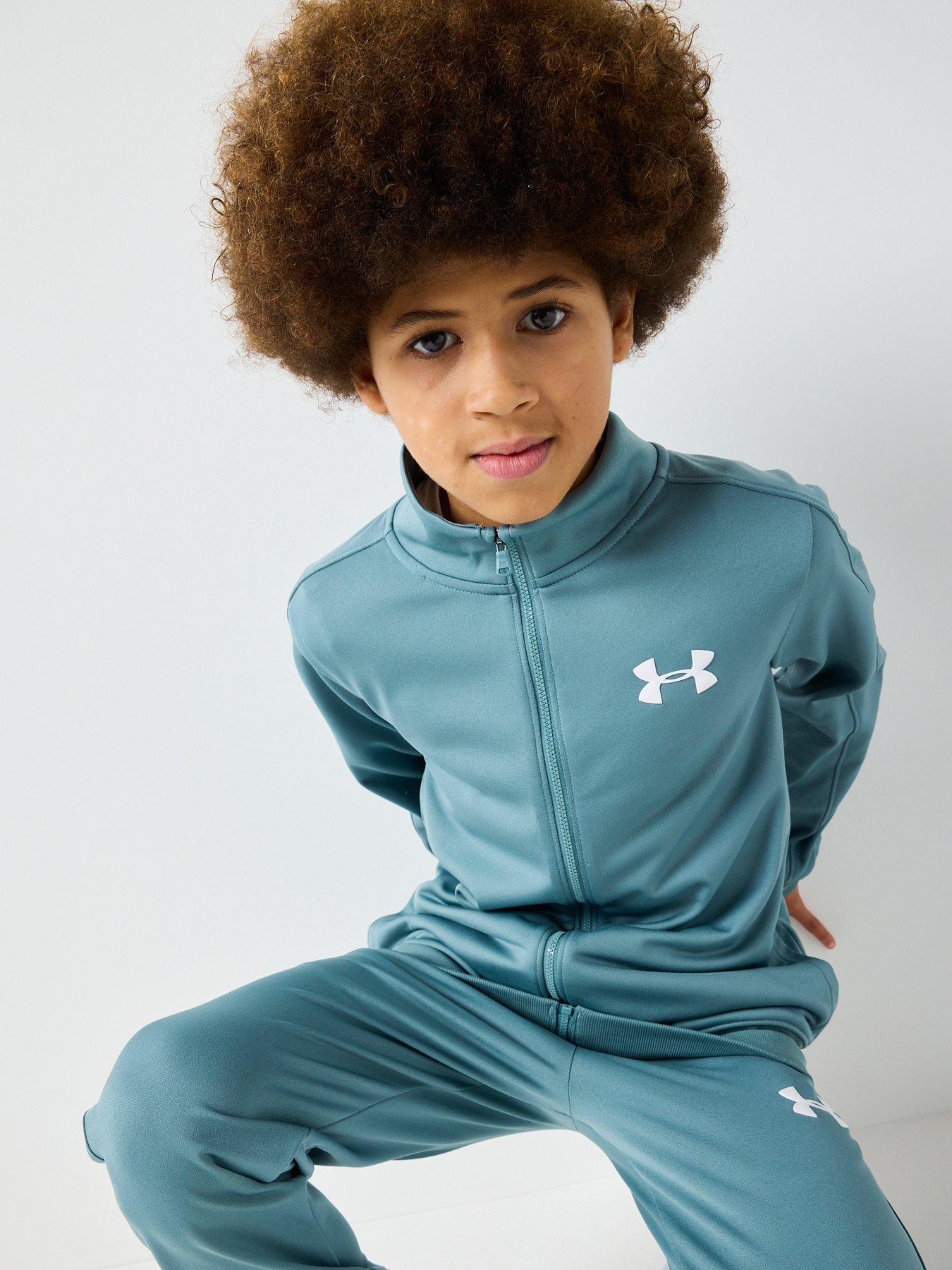 Image 5 of 5 of UNDER ARMOUR Junior Boys Training Rival Knit Tracksuit - Green