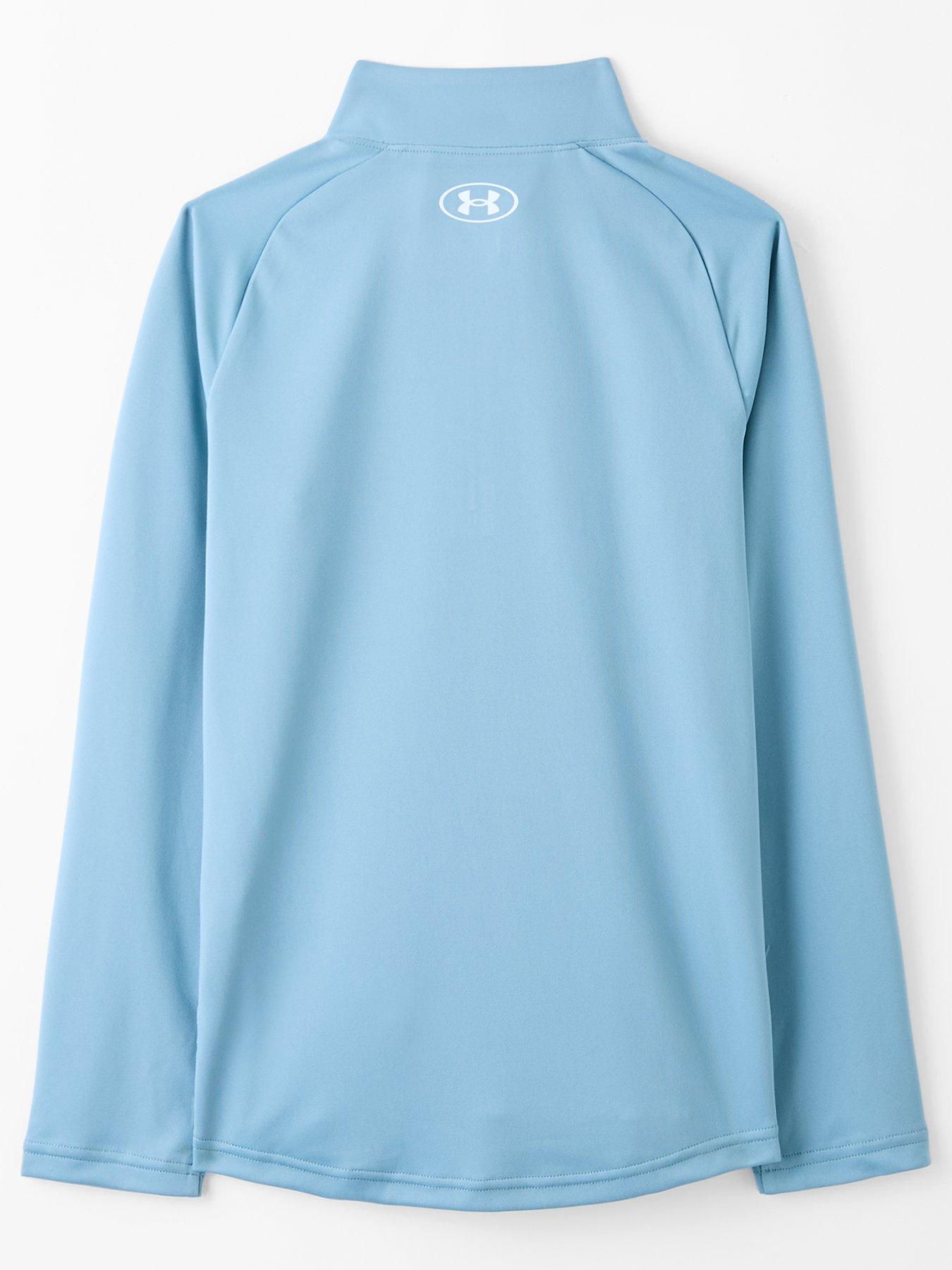  image of under-armour-junior-boys-training-tech-20-12-zip-top-green