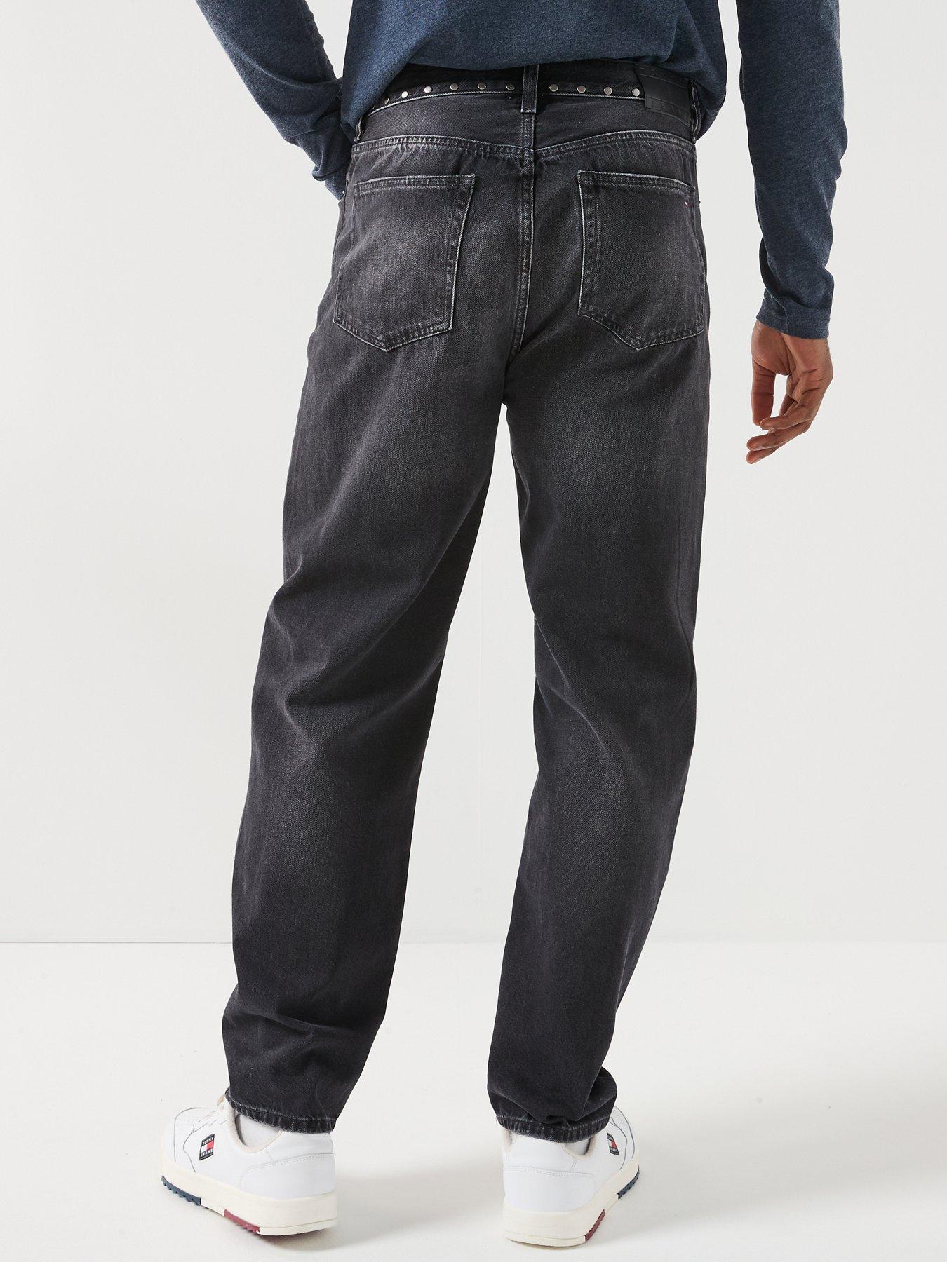 stillFront image of tommy-jeans-sonny-regular-tapered-fit-jeans-black