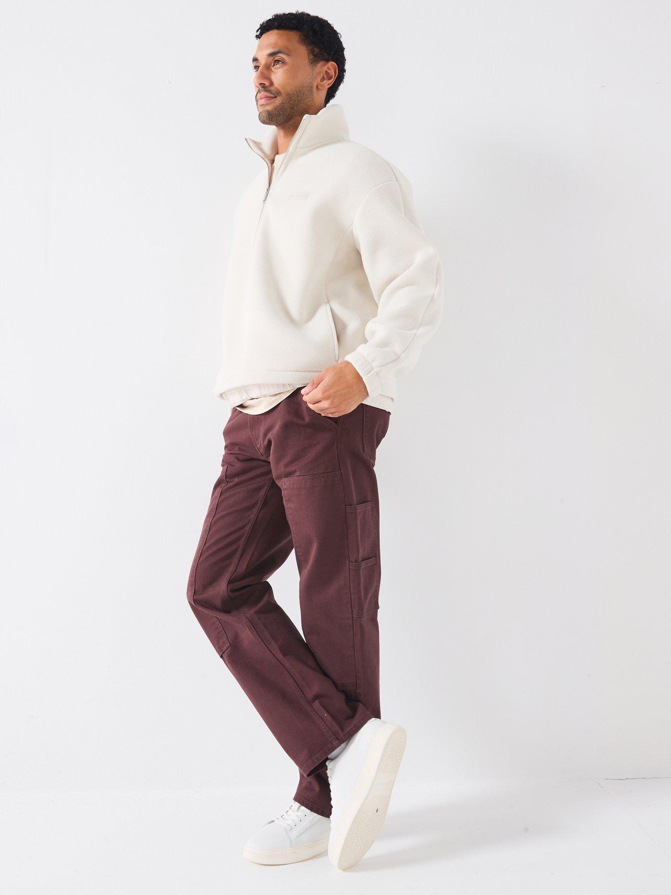  image of calvin-klein-jeans-loose-fit-carpenter-dark-brown