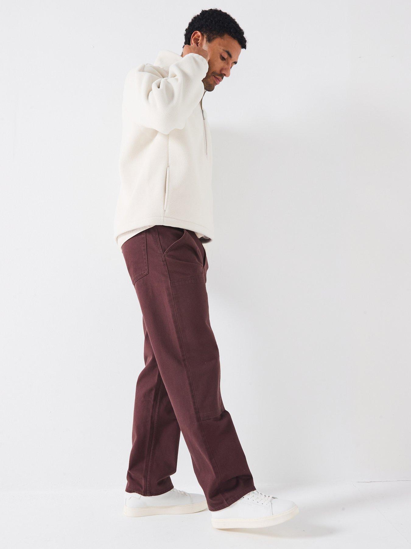  image of calvin-klein-jeans-loose-fit-carpenter-dark-brown