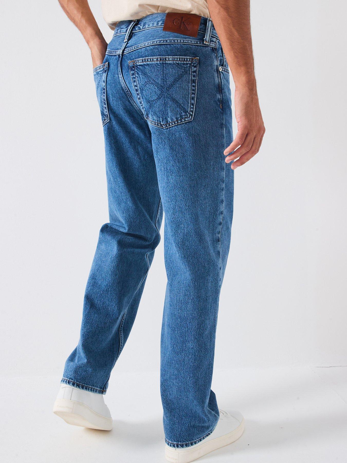 Image 2 of 6 of Calvin Klein Jeans 90s Straight Jeans - Blue