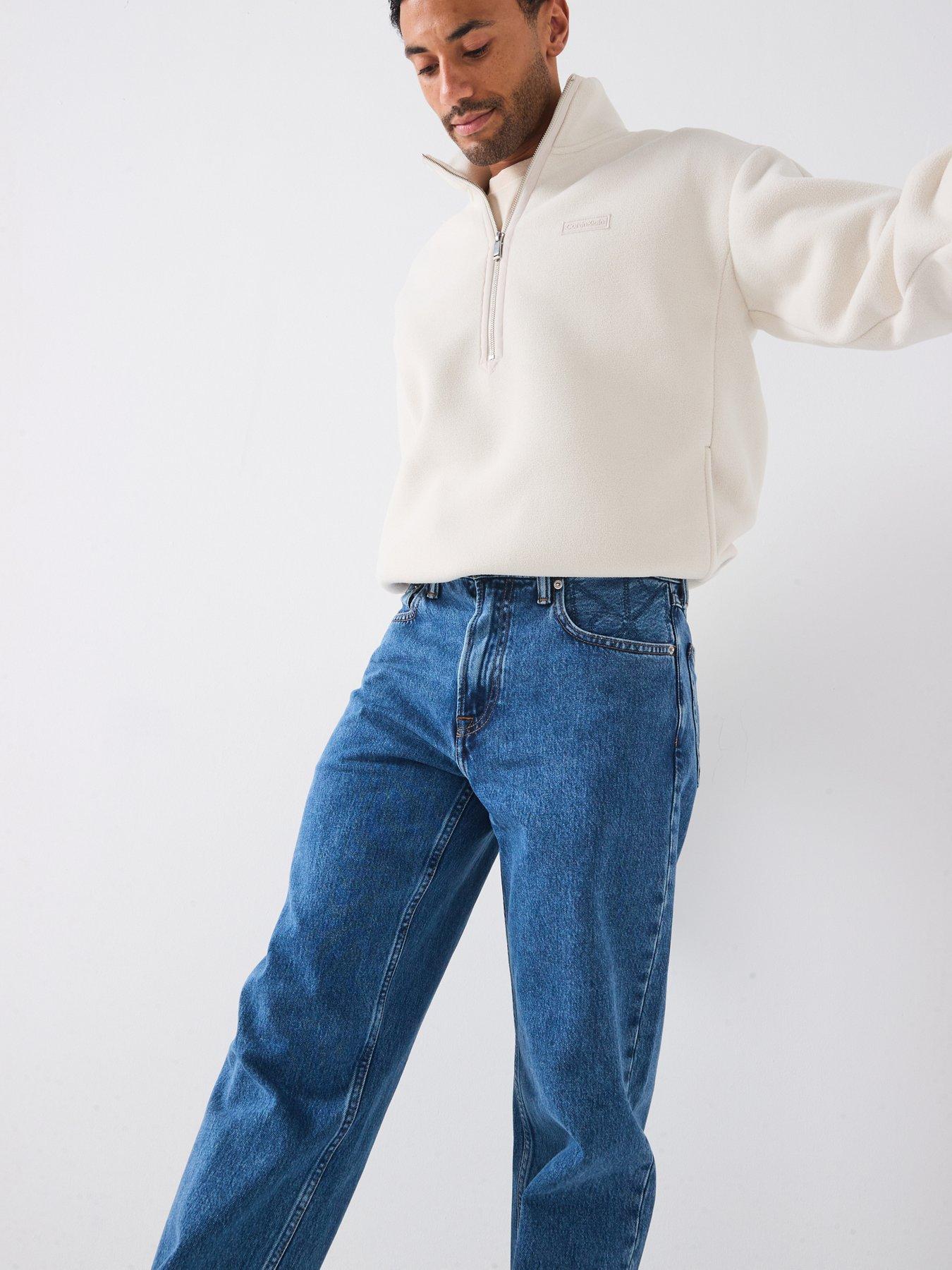 Image 6 of 6 of Calvin Klein Jeans 90s Straight Jeans - Blue