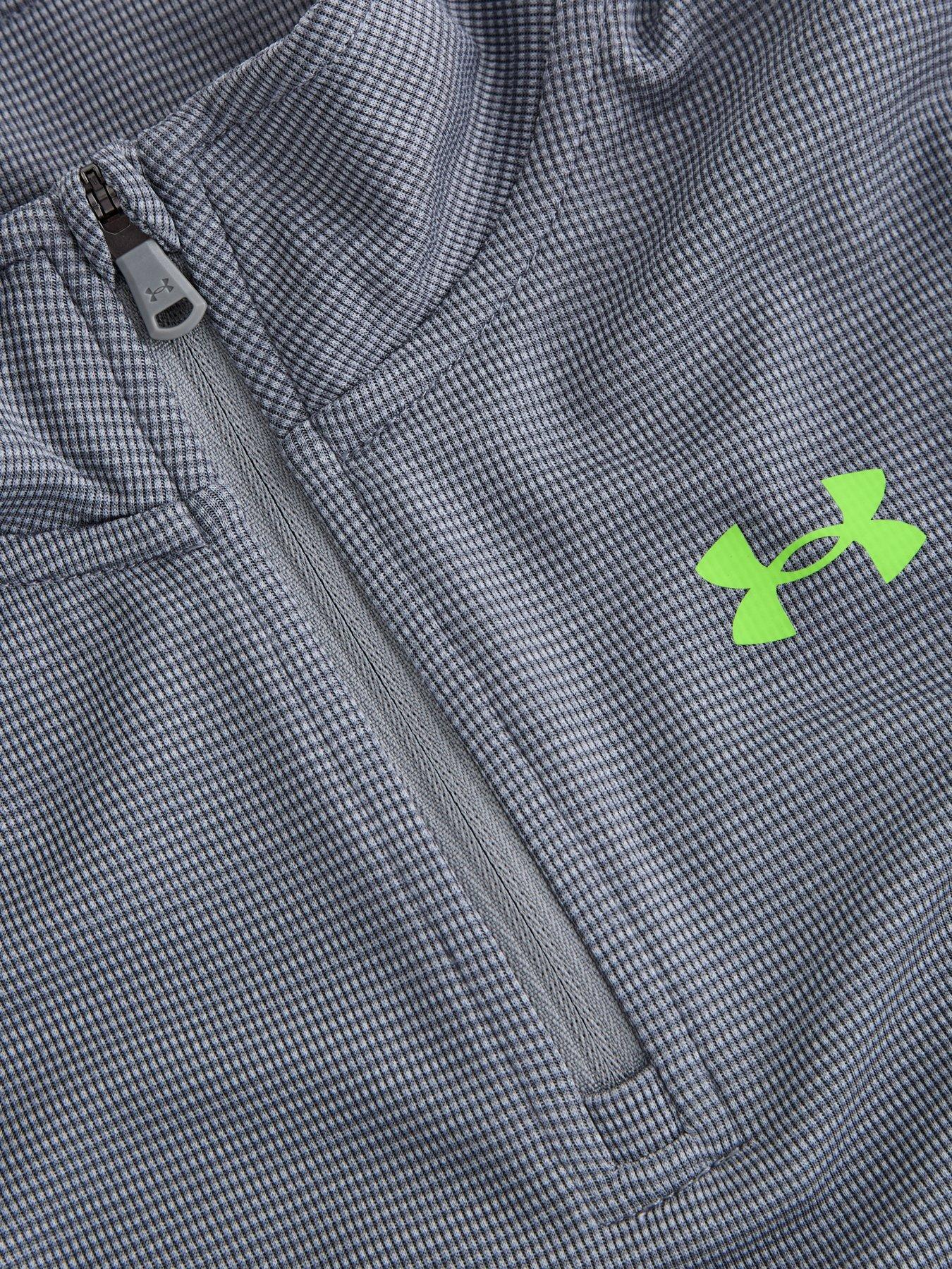  image of under-armour-boys-14-zip-top-and-jogger-set-greyblack