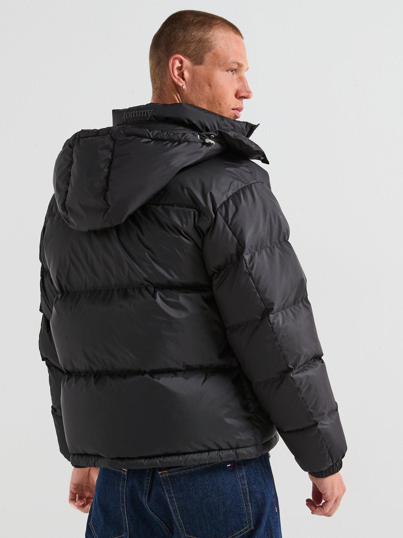 stillFront image of tommy-jeans-alaska-ripstop-quilted-jacket-black