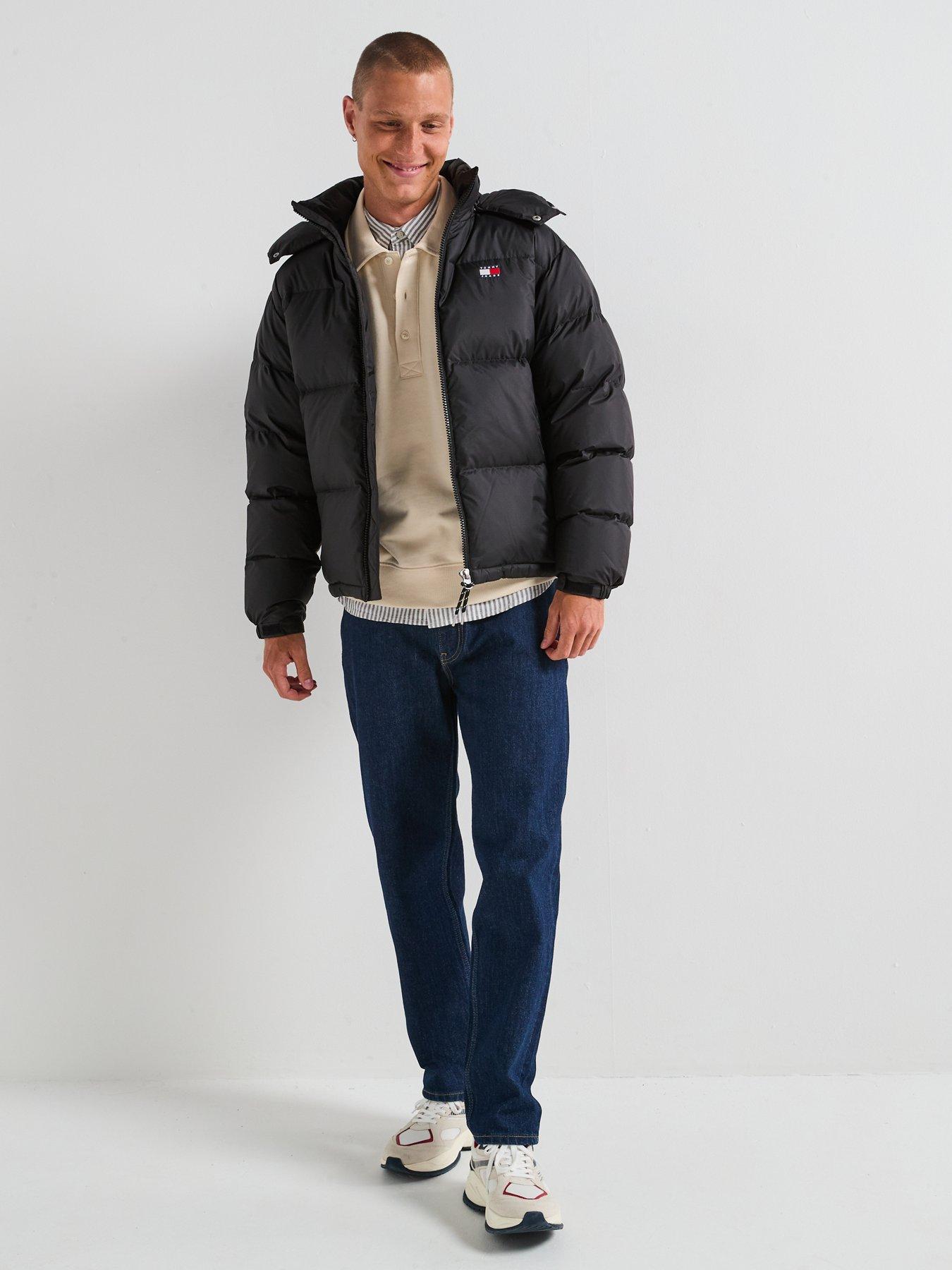  image of tommy-jeans-alaska-ripstop-quilted-jacket-black