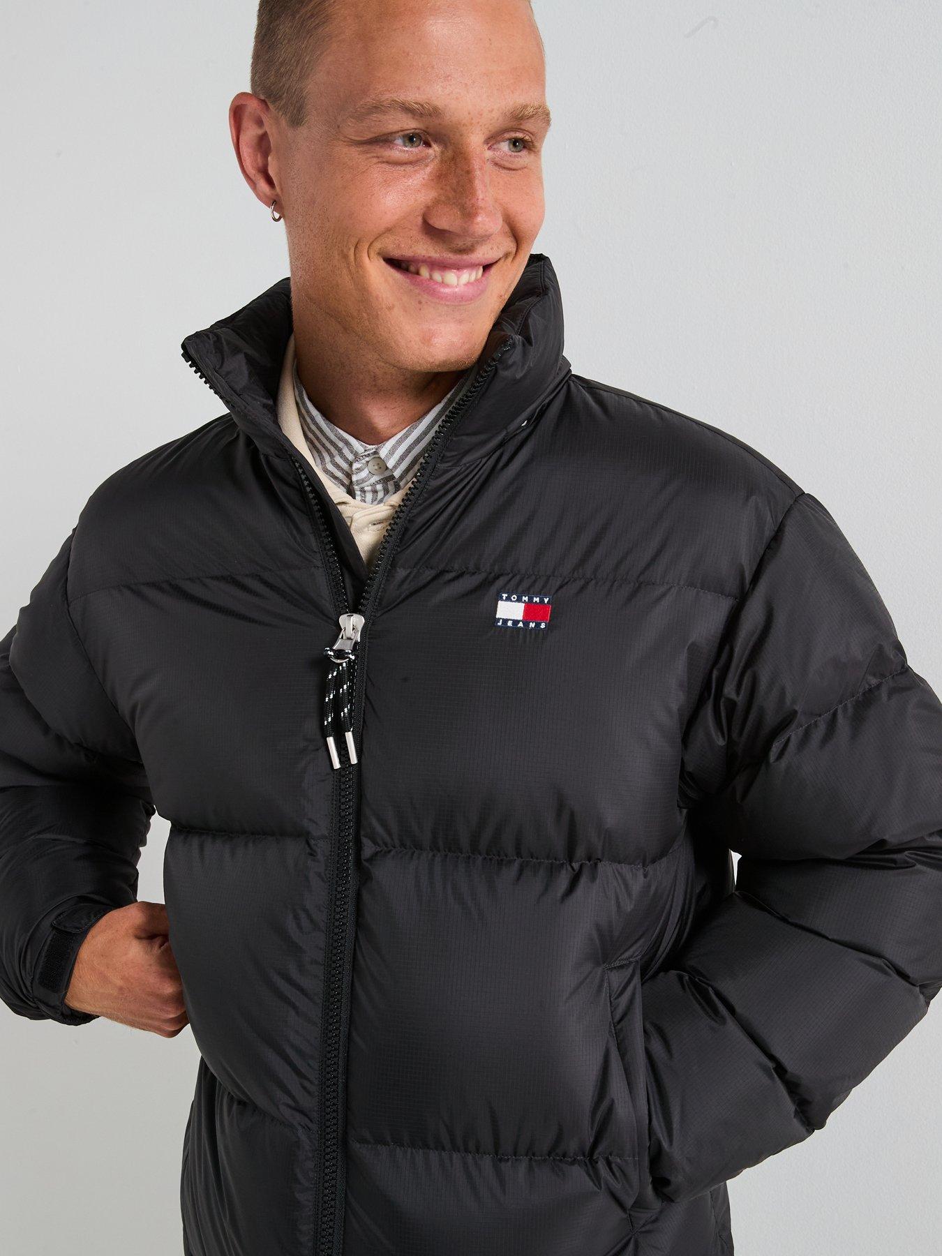  image of tommy-jeans-alaska-ripstop-quilted-jacket-black