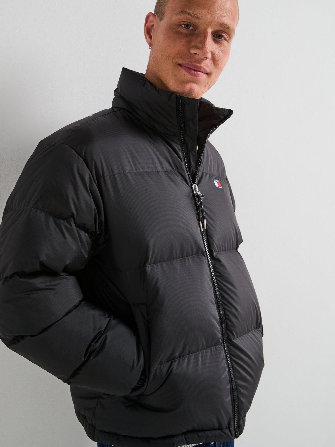  image of tommy-jeans-alaska-ripstop-quilted-jacket-black