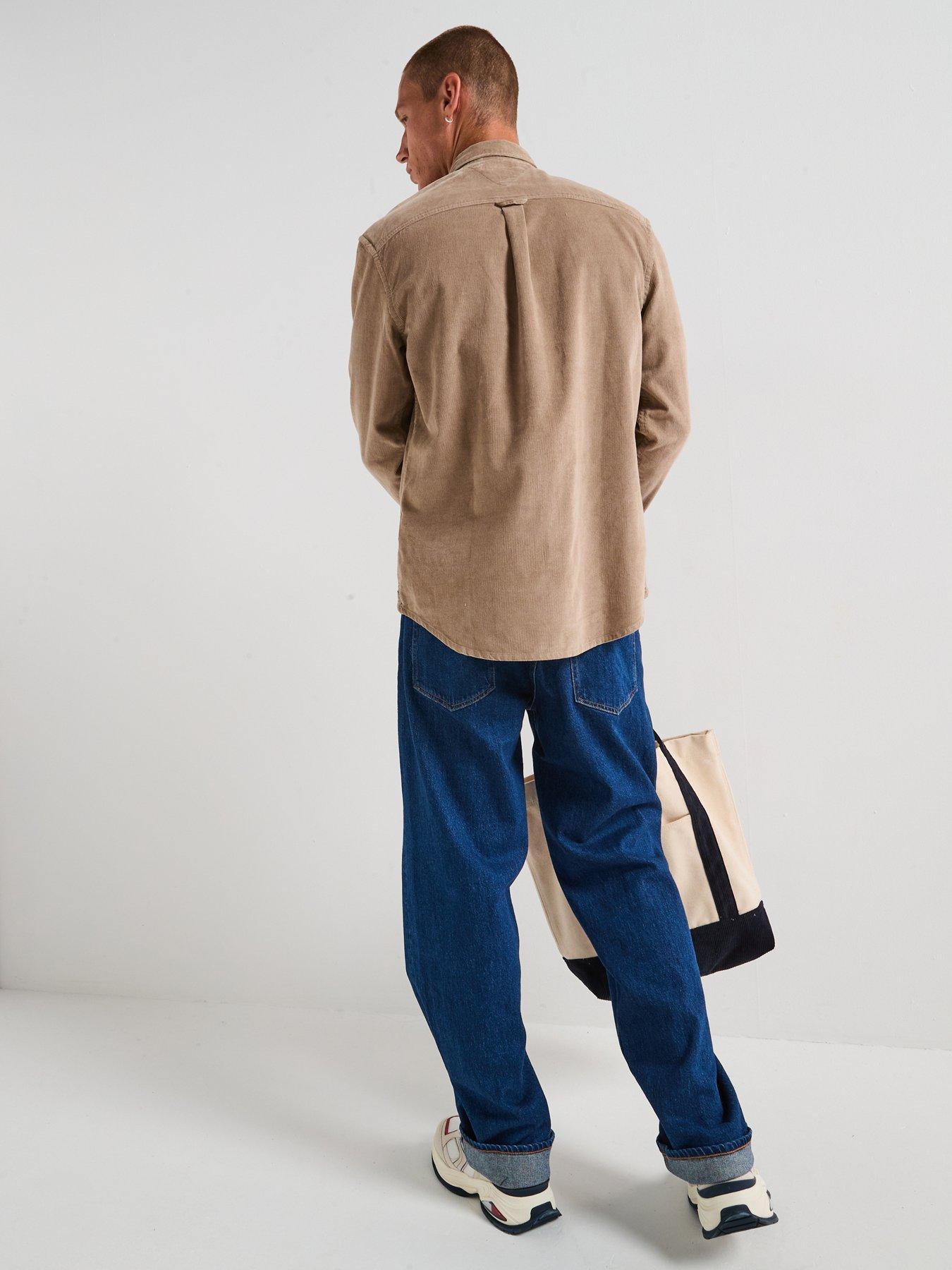 Image 6 of 6 of Tommy Jeans Regular Cord Shirt - Beige