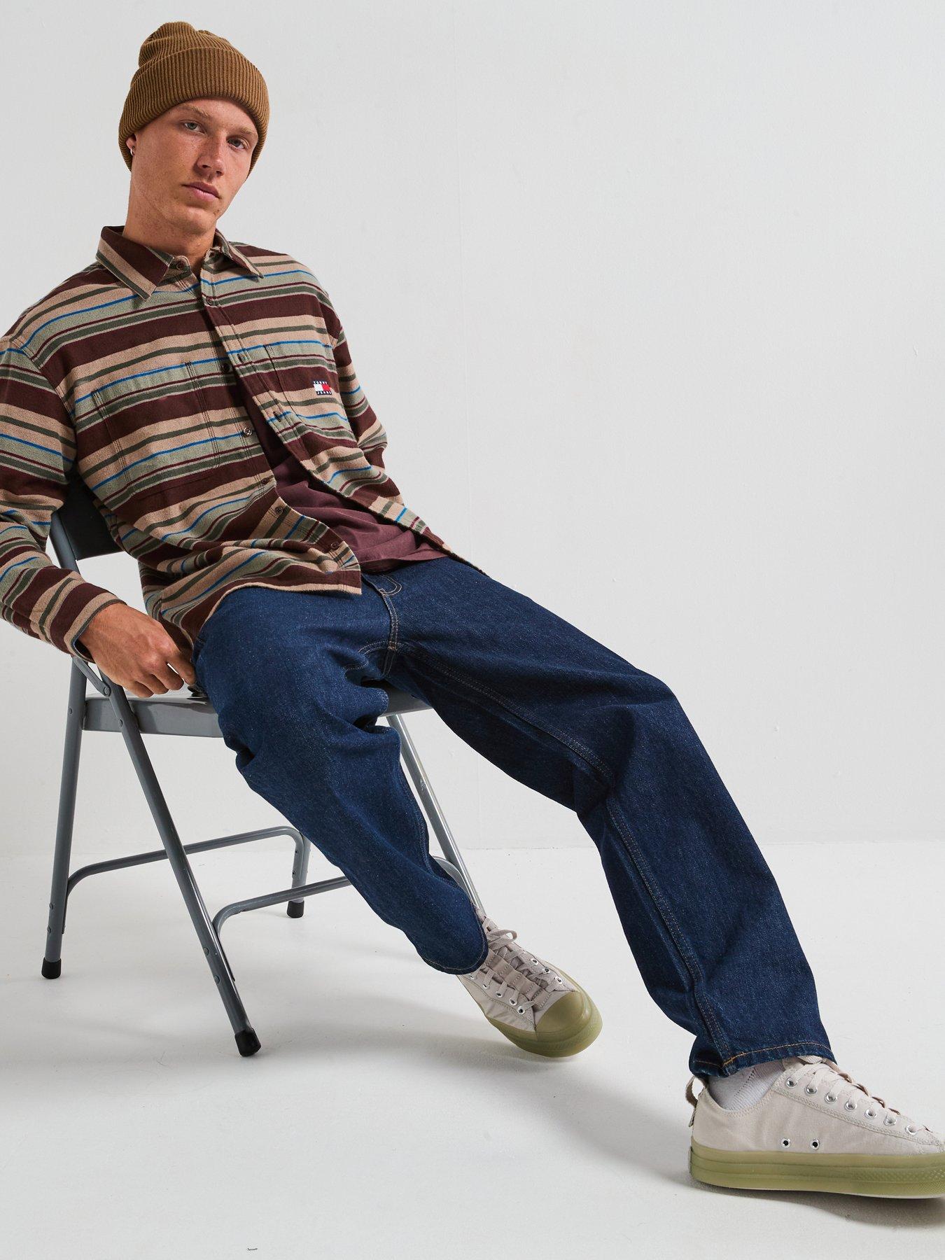 Image 6 of 6 of Tommy Jeans Utility Flannel Overshirt - Brown