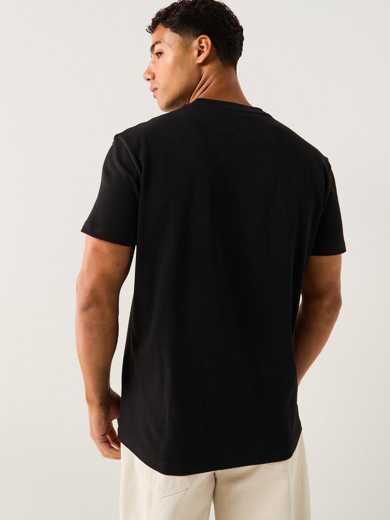  image of tommy-jeans-regular-photo-flag-t-shirt-black