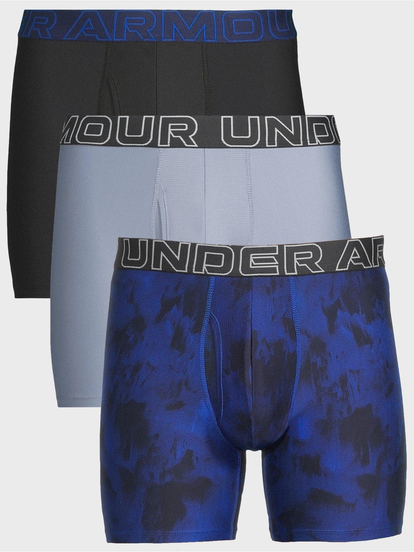 UNDER ARMOUR Men's Performance Tech 6 Inch 3 Pack Boxers - Multi