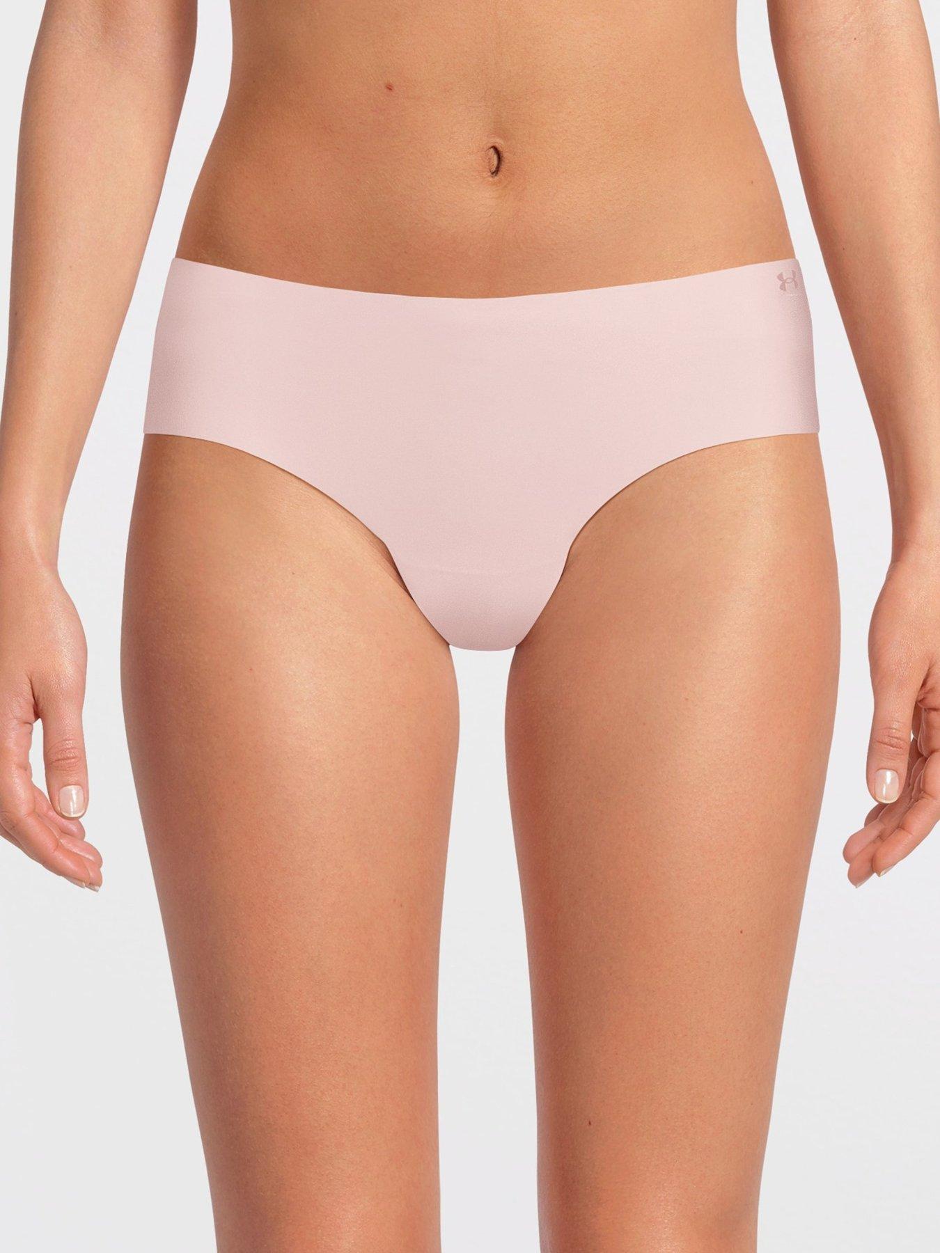  image of under-armour-womens-performance-pure-stretch-no-show-hipster-3-pack-multi